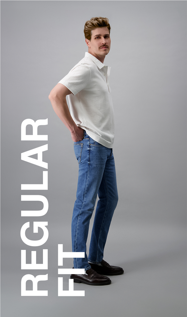 Regular Image of a regular fitted jeans
