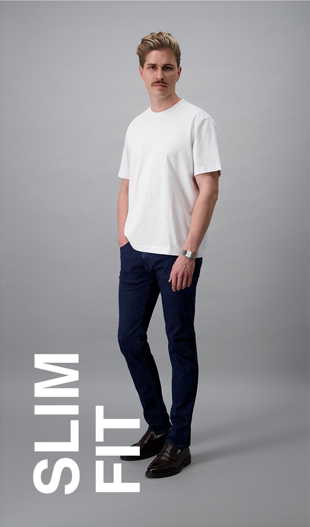 Slim Man in a slim fit jeans