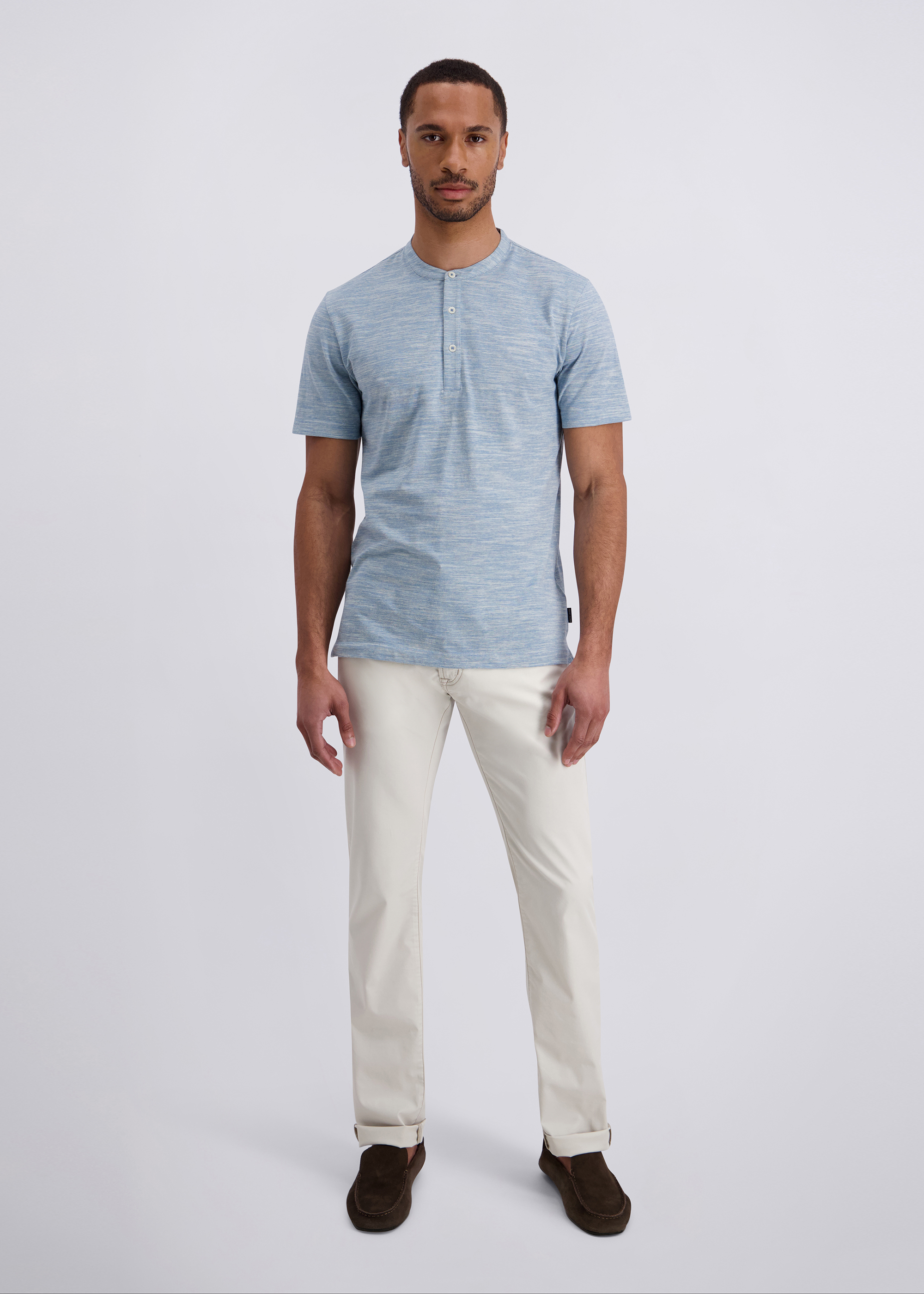 5-Pocket Laval Hose im Straight Fit, Pelican Rückansicht