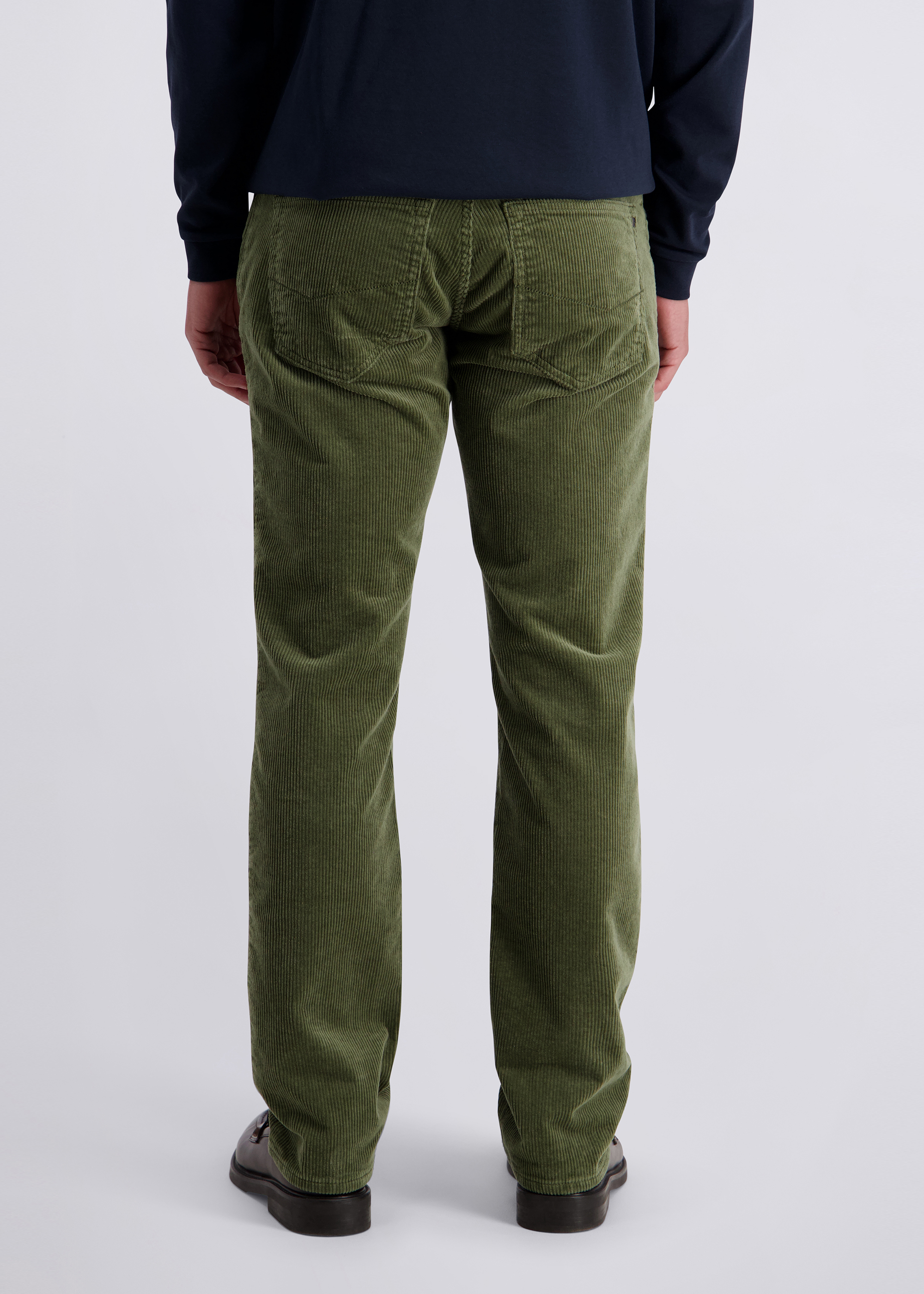 Regular Fit Cordhose Laval, Dusty Olive Detailansicht 1