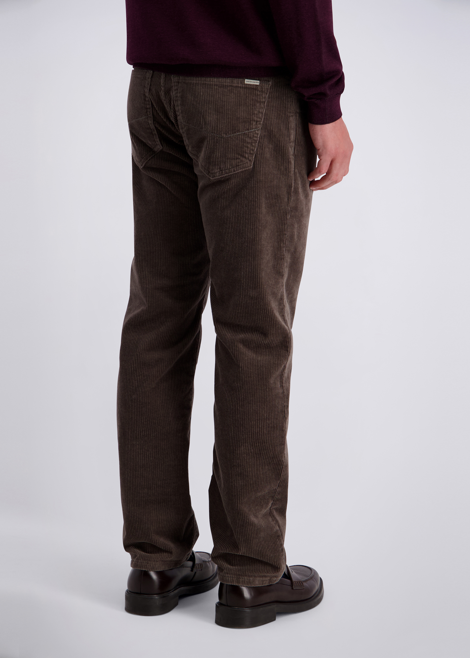 Regular Fit Cordhose Laval, Asphalt Detailansicht 1