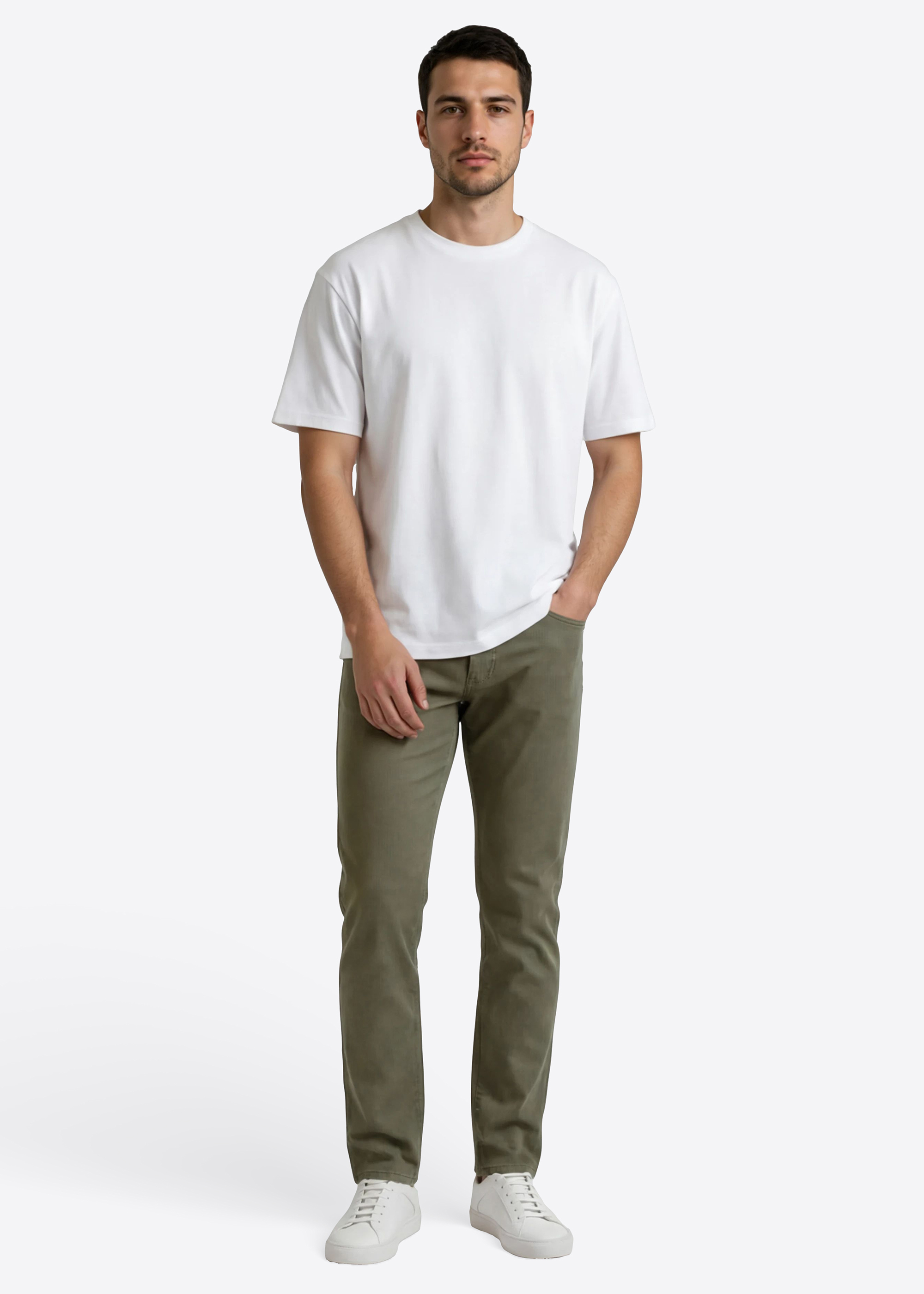 5-Pocket Hose Laval im Straight Fit, Beetle Rückansicht