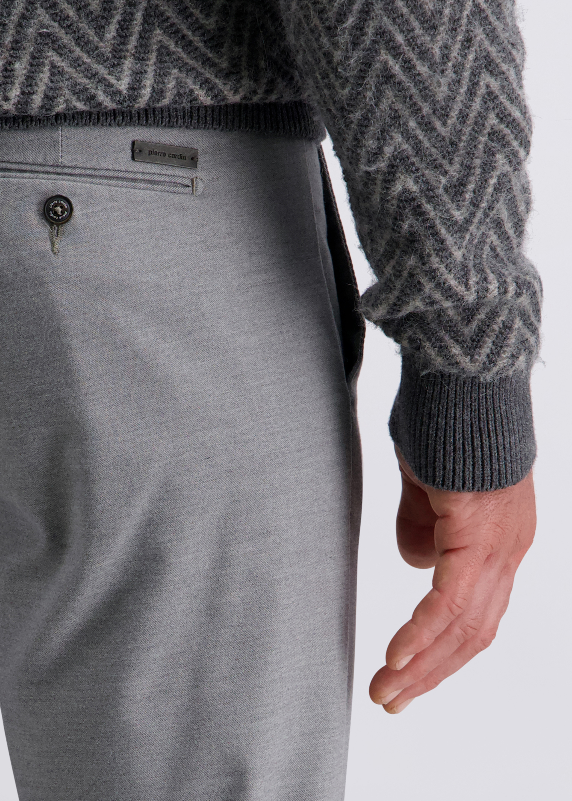 Chino Hose Tapered Fit, Mirage Gray Detailansicht 2