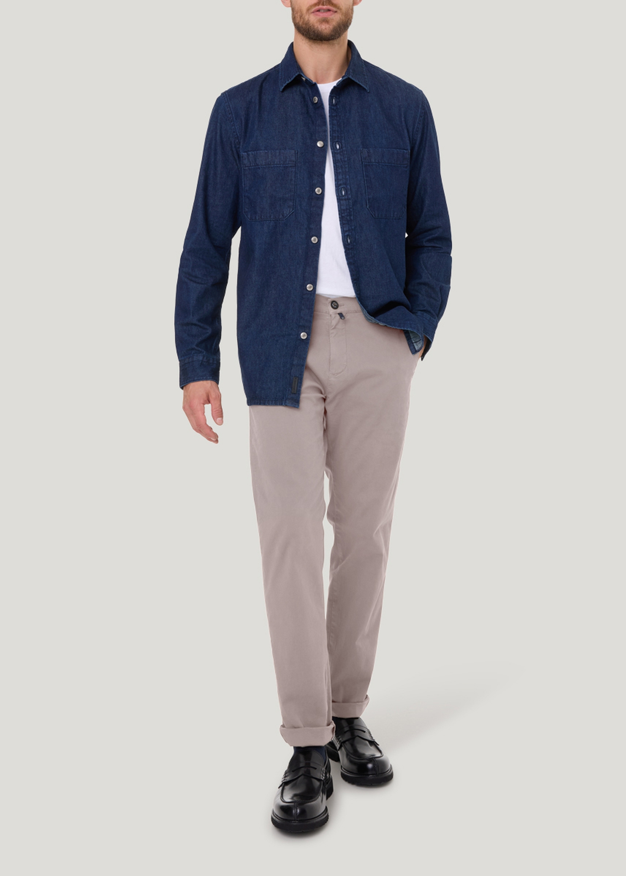 Chino Tapered Fit, Vintage Khaki Rückansicht