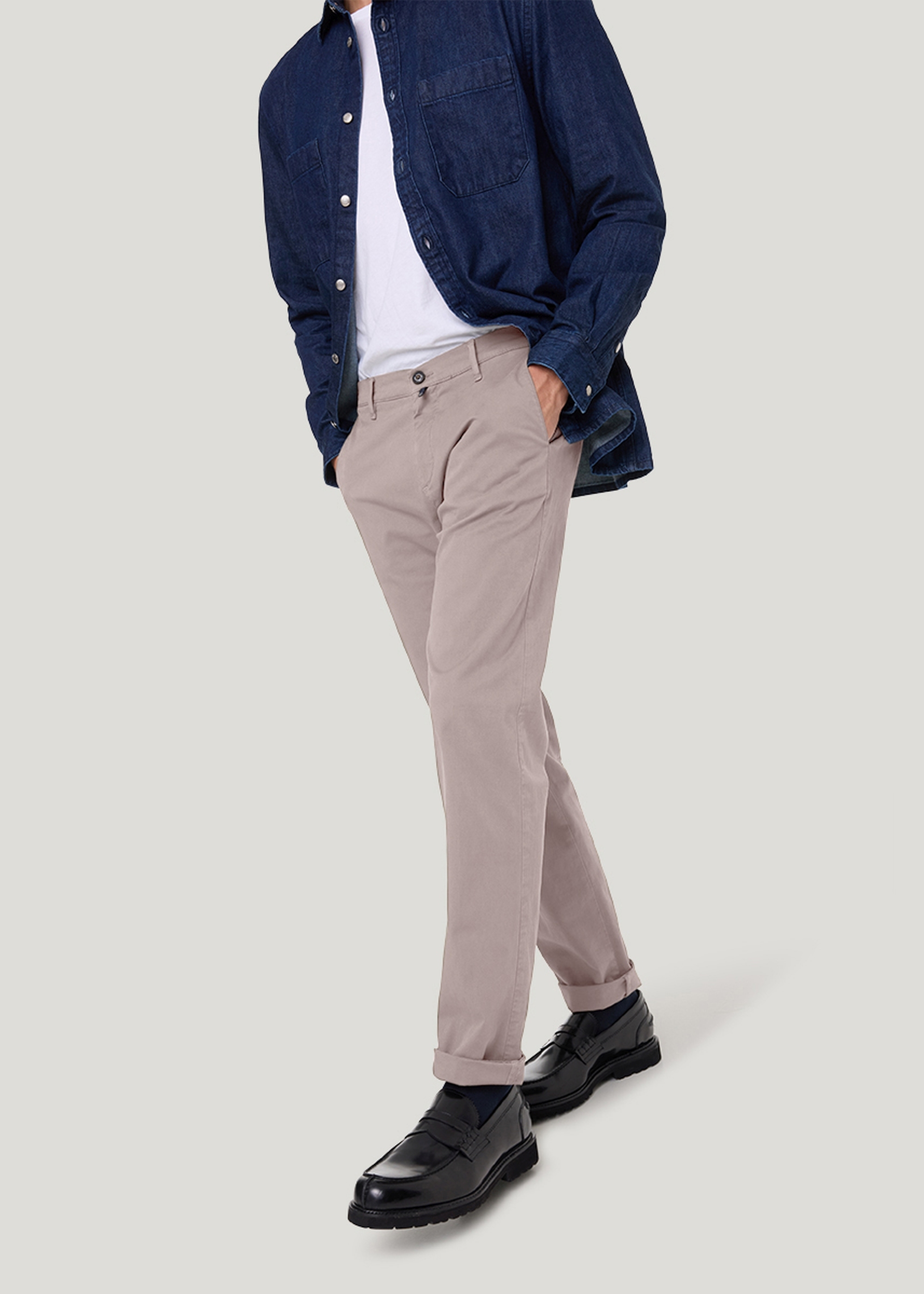 Chino Tapered Fit, Vintage Khaki Detailansicht 2