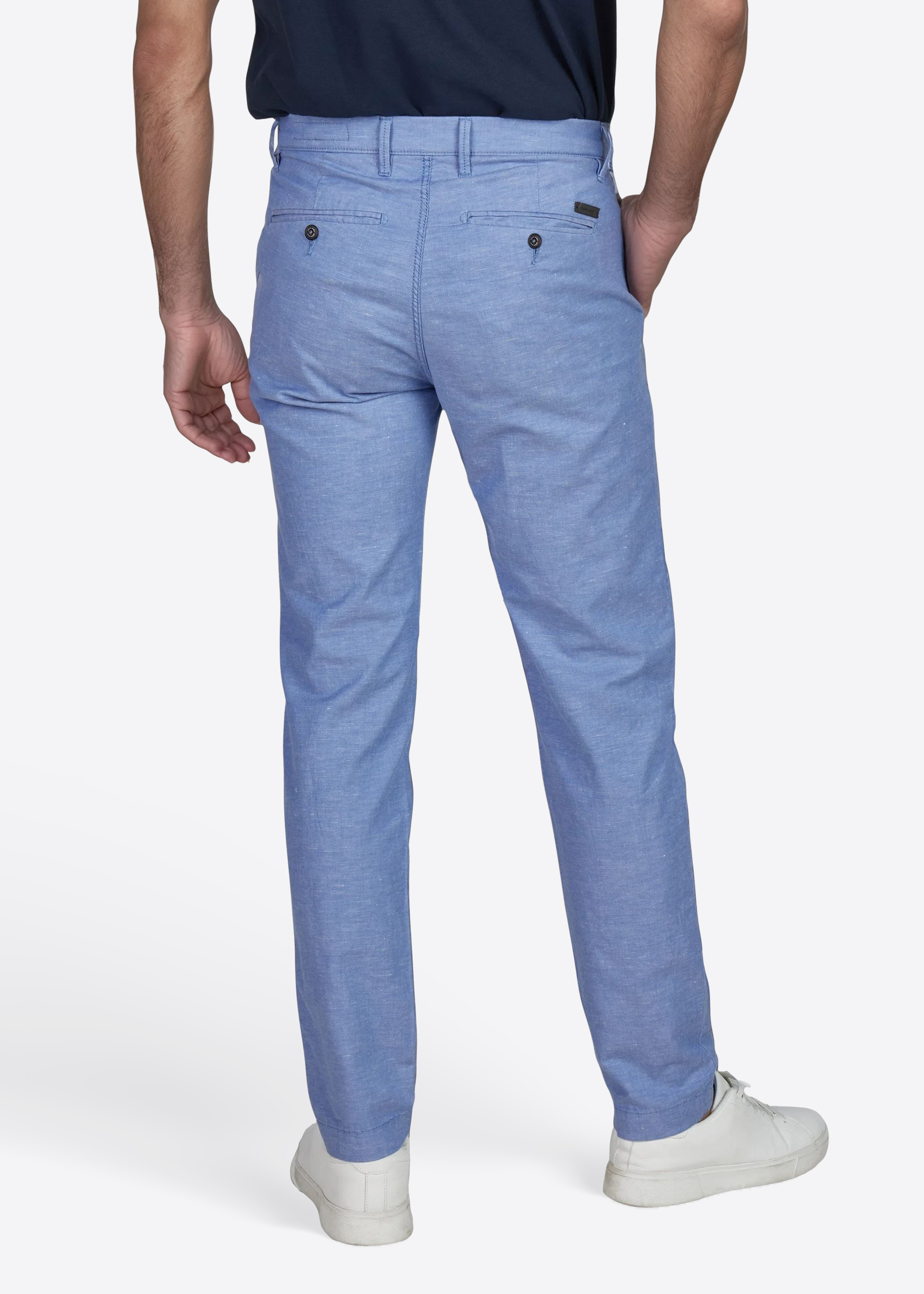 Hose Colmar mit Dornschlaufe für die Gürtelschnalle, Blue bell Detailansicht 1