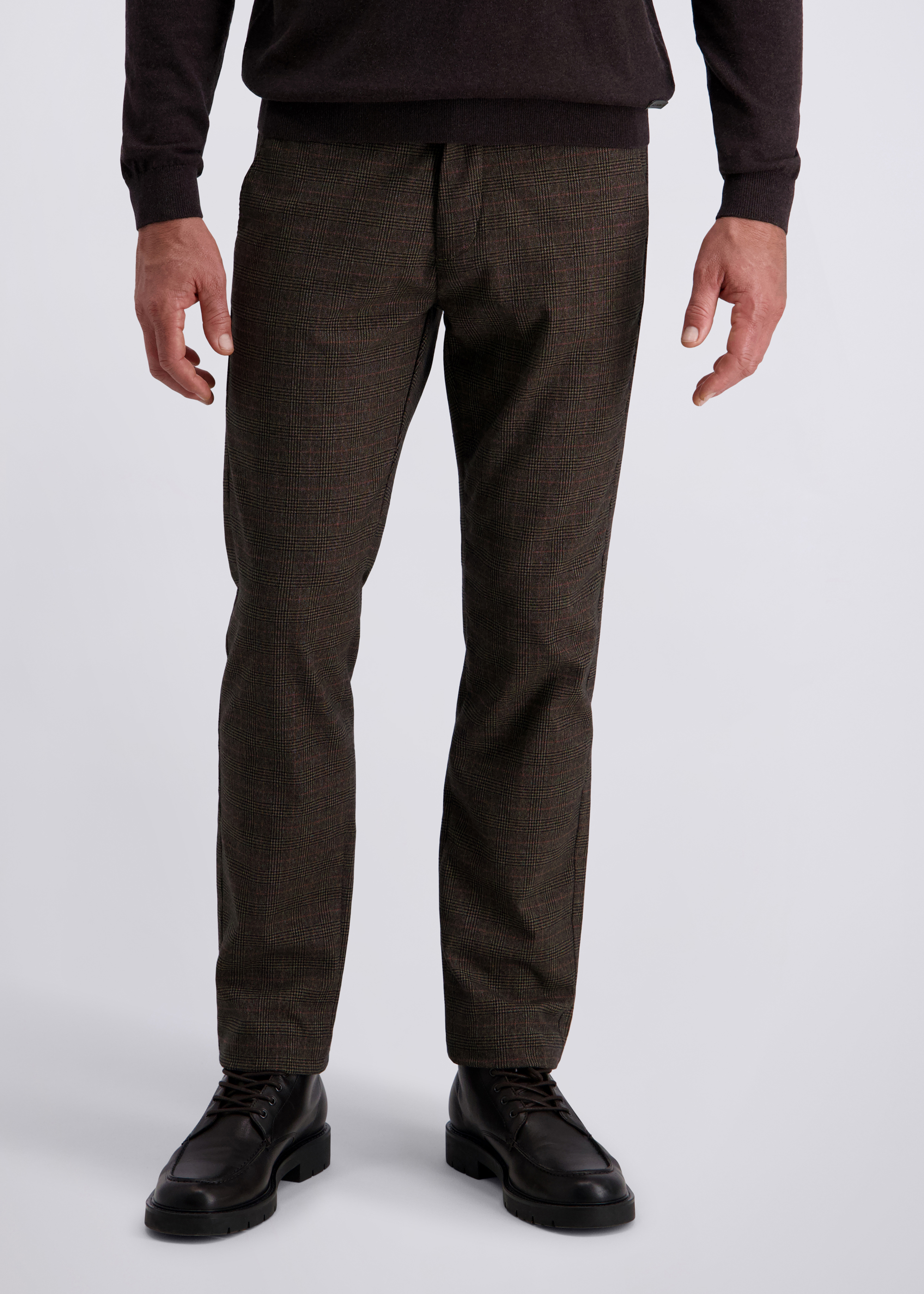 Calais Hose mit feinem Karomuster, Lark Frontansicht