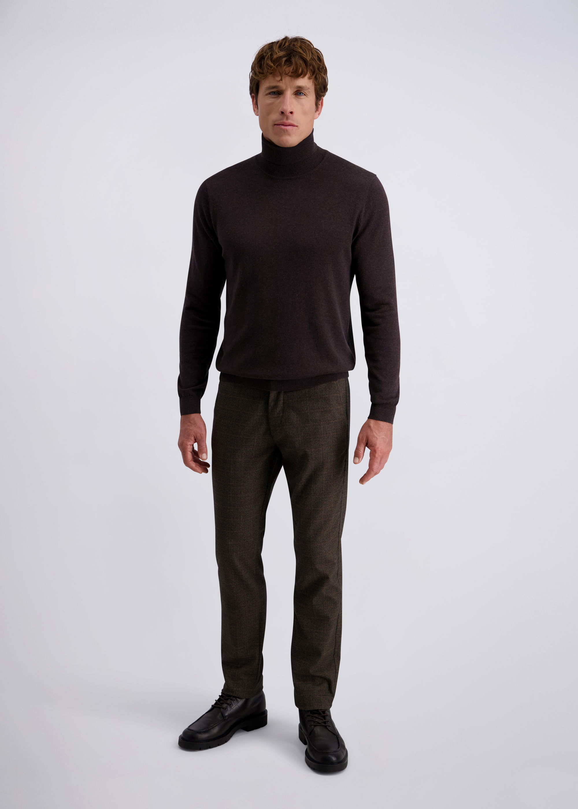 Calais Hose mit feinem Karomuster, Lark Rückansicht