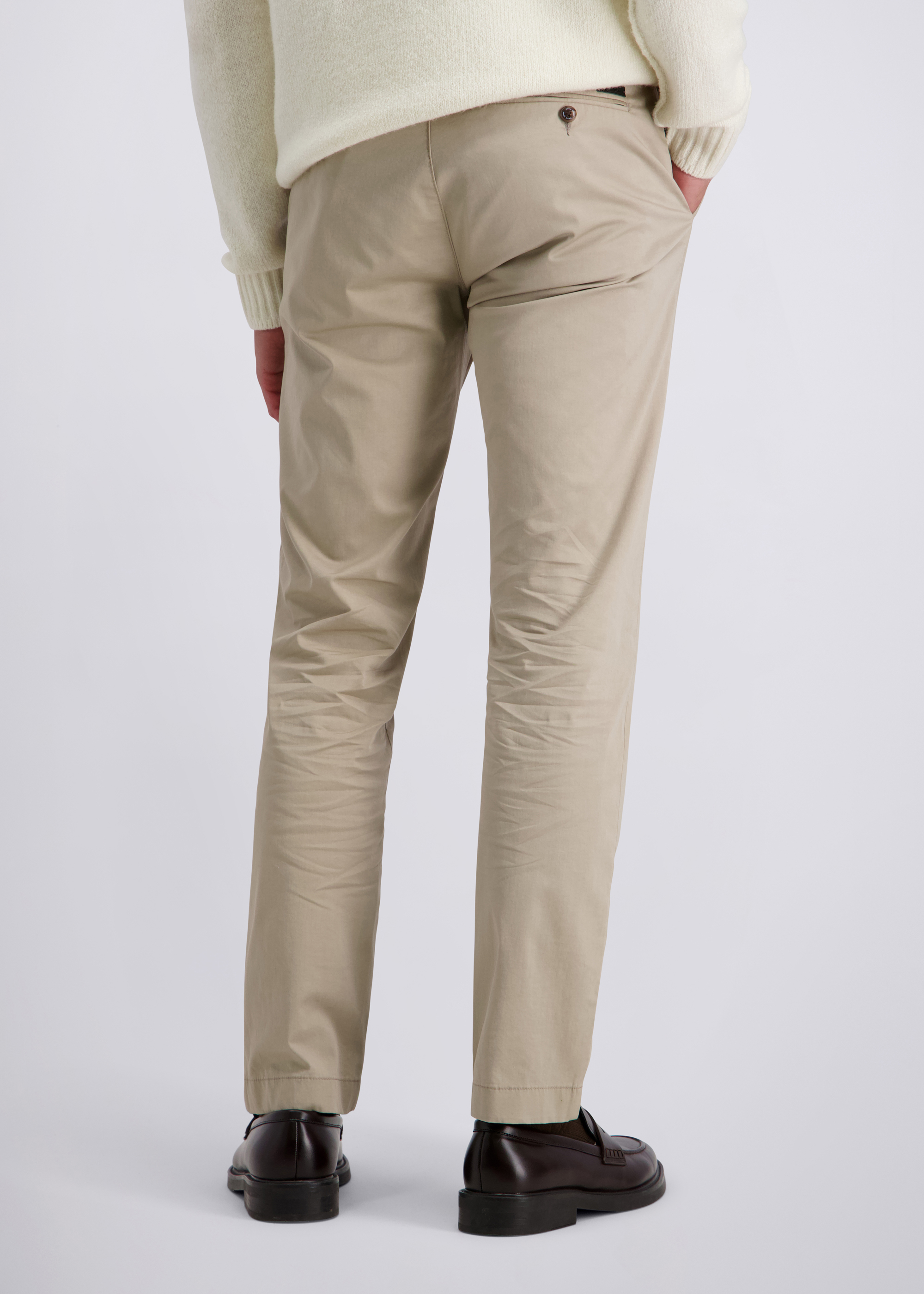 Elegante Chino Tapered Fit, Vintage Khaki Detailansicht 1