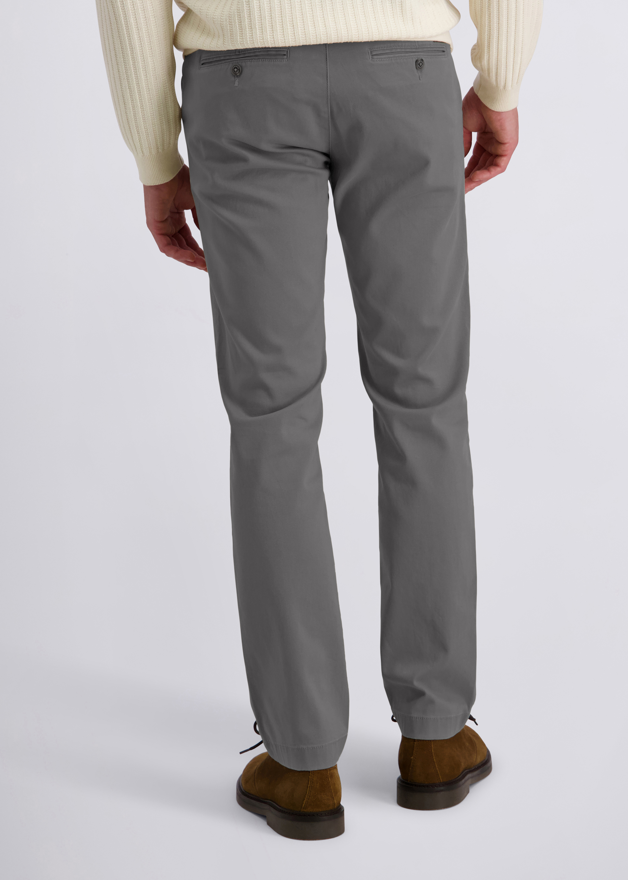 Elegante Chino Hose regular Fit, Granite Gray Detailansicht 1