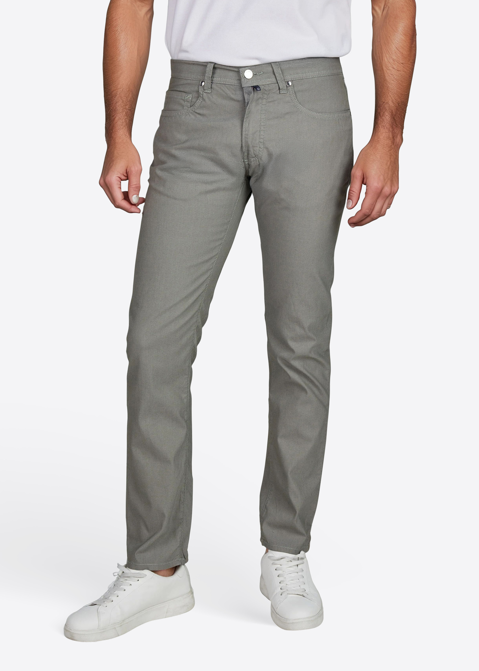 Hose Lyon mit Dornschlaufe für die Gürtelschnalle, Arctic Frontansicht