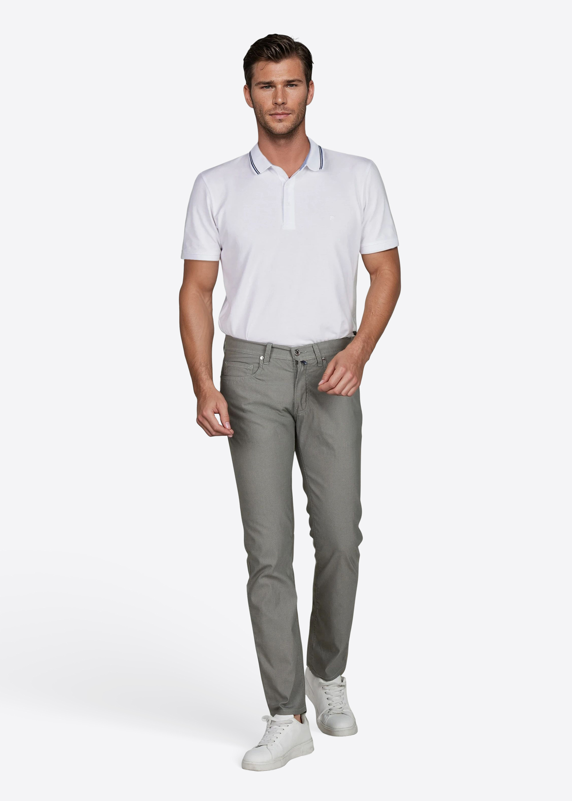 Hose Lyon mit Dornschlaufe für die Gürtelschnalle, Arctic Rückansicht