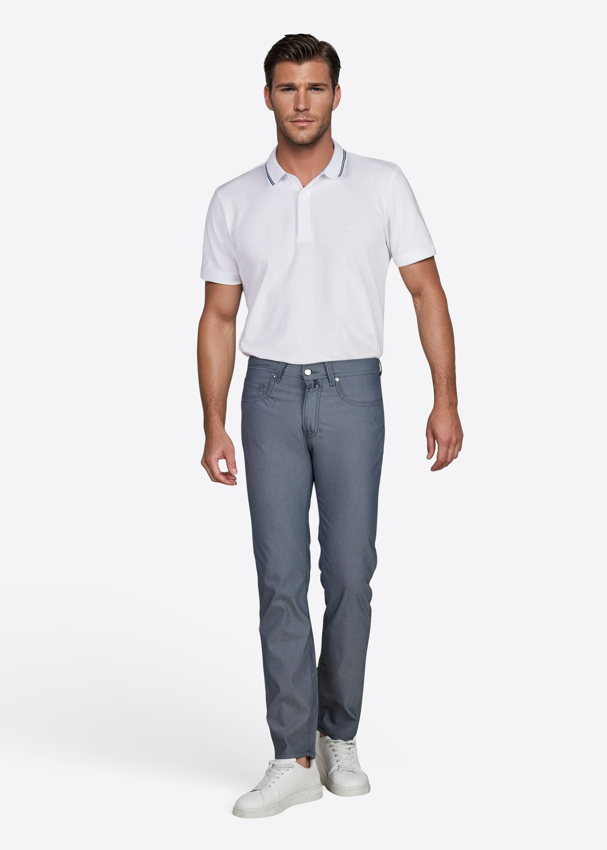 Hose Lyon mit Dornschlaufe für die Gürtelschnalle, Salute Rückansicht