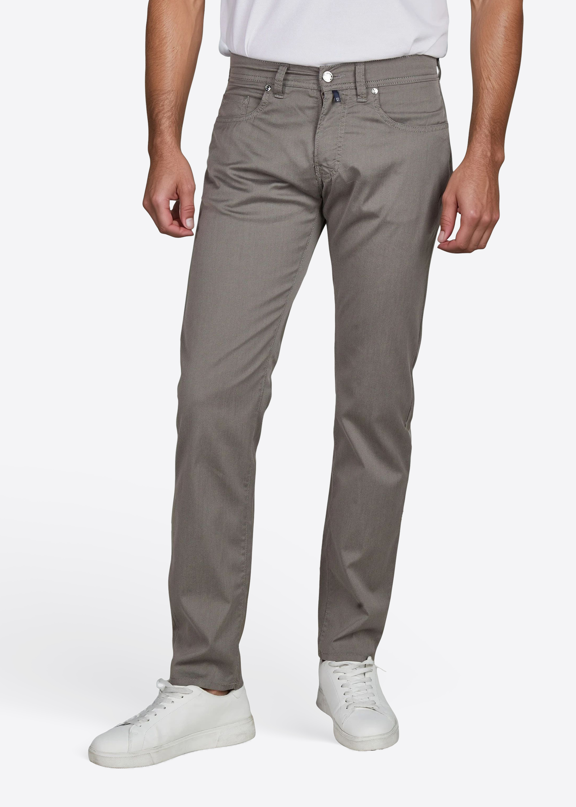 Hose Lyon mit Dornschlaufe für die Gürtelschnalle, Sharkgray Frontansicht