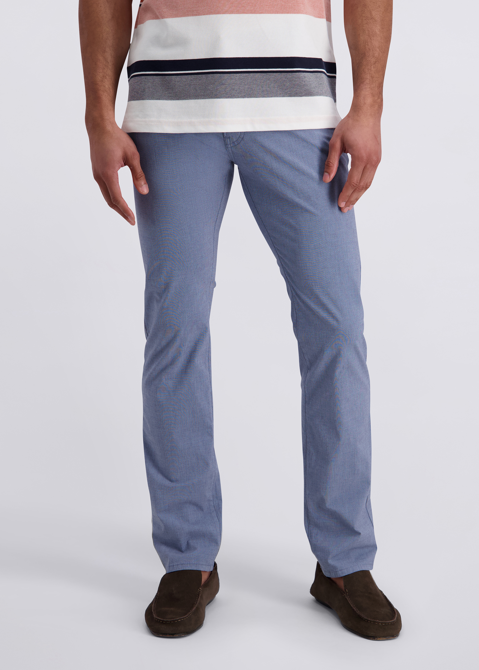 5-Pocket Hose Lyon im Regular Fit, Blue Opal Frontansicht