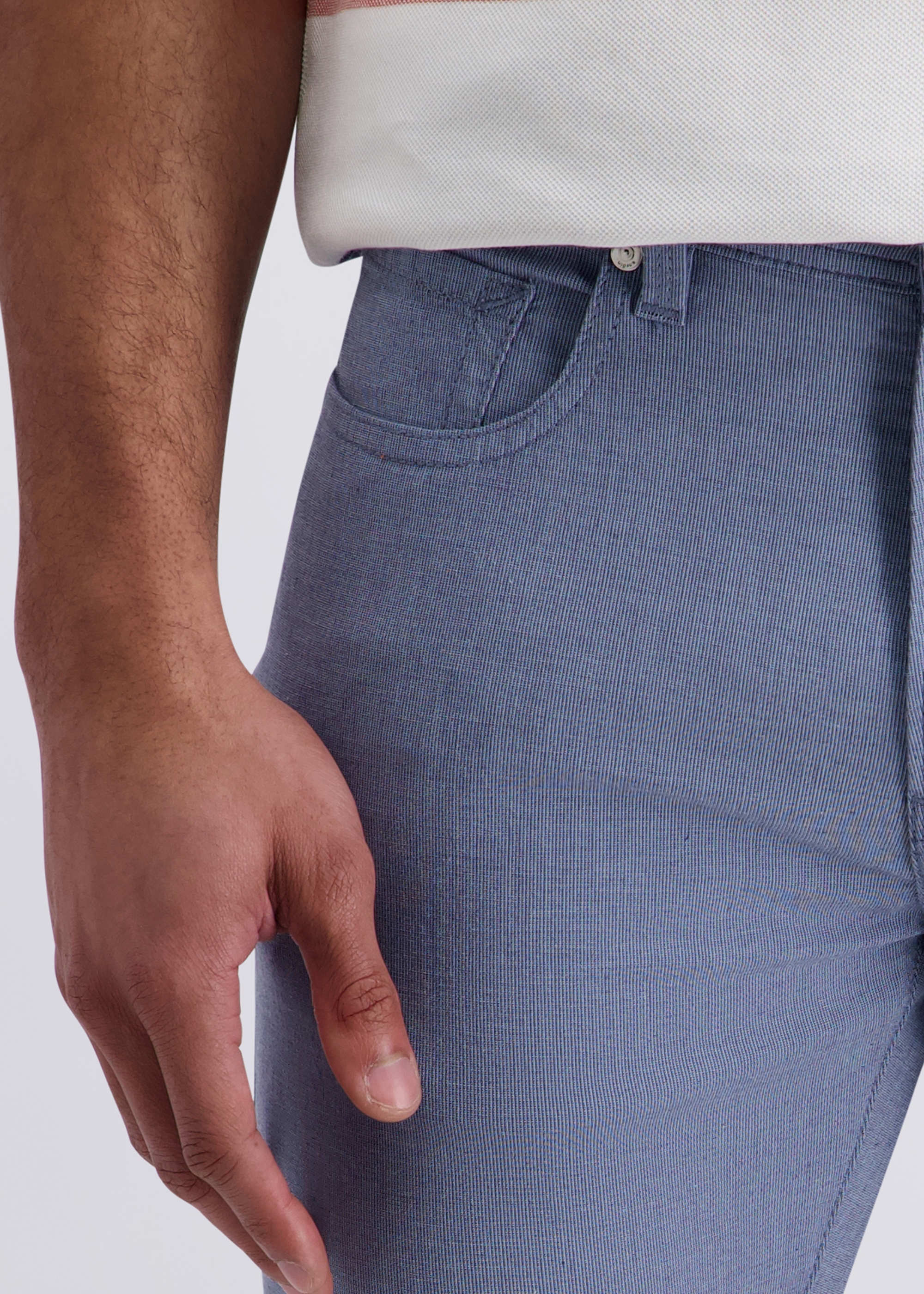 5-Pocket Hose Lyon im Regular Fit, Blue Opal Detailansicht 2