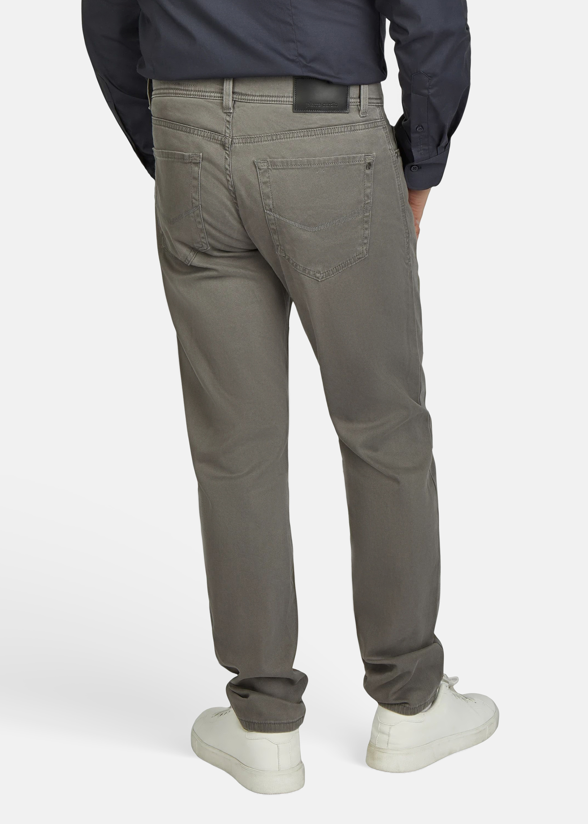 Lyon Tapered Fit Jeans zeitlos, Granite Gray Detailansicht 1