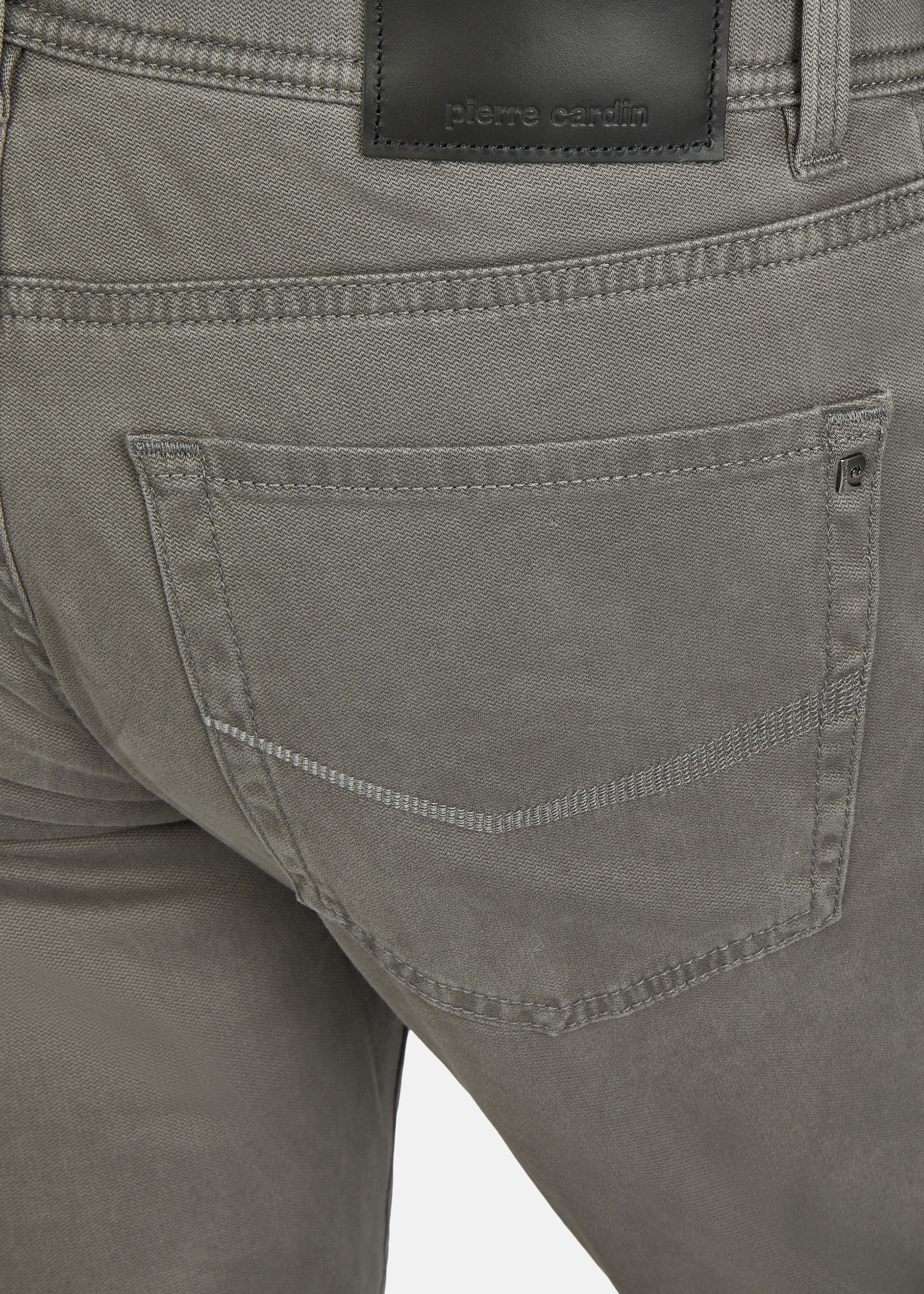 Lyon Tapered Fit Jeans zeitlos, Granite Gray Detailansicht 2