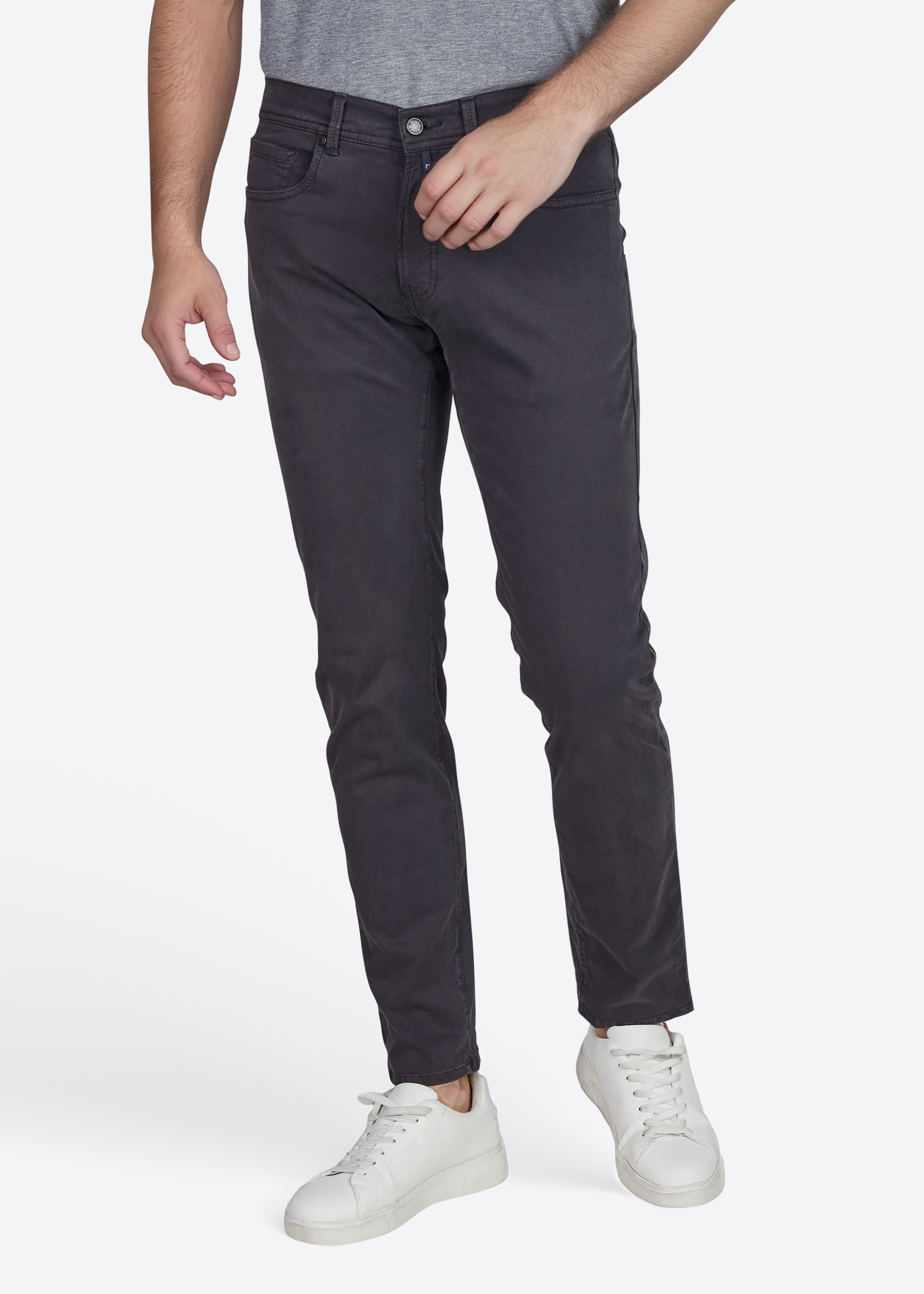 Stilvolle Herrenhose in Slim Fit Passform, Shadow Frontansicht