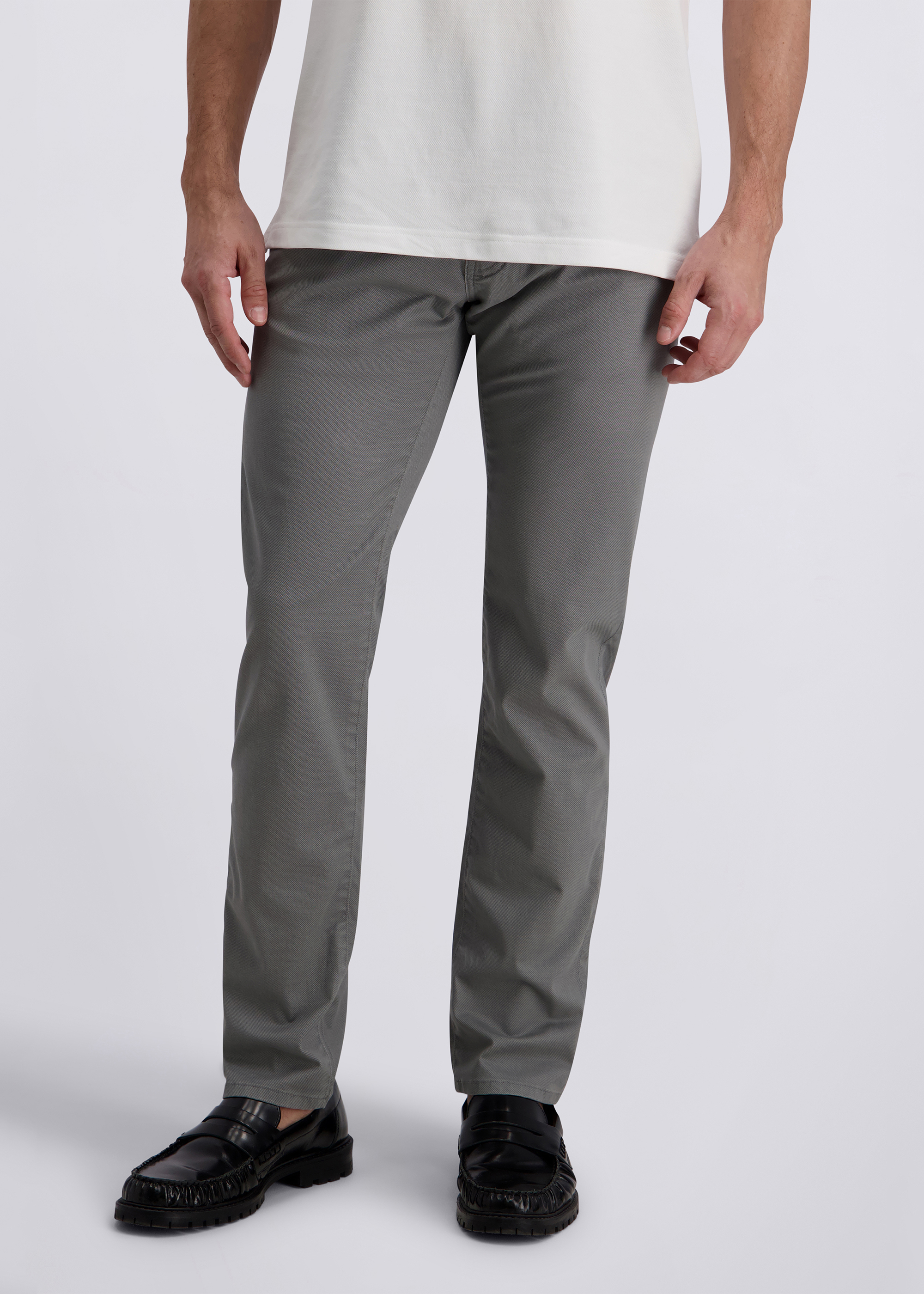 5-Pocket Hose Lyon in Tapered Fit, Sharkgray Frontansicht