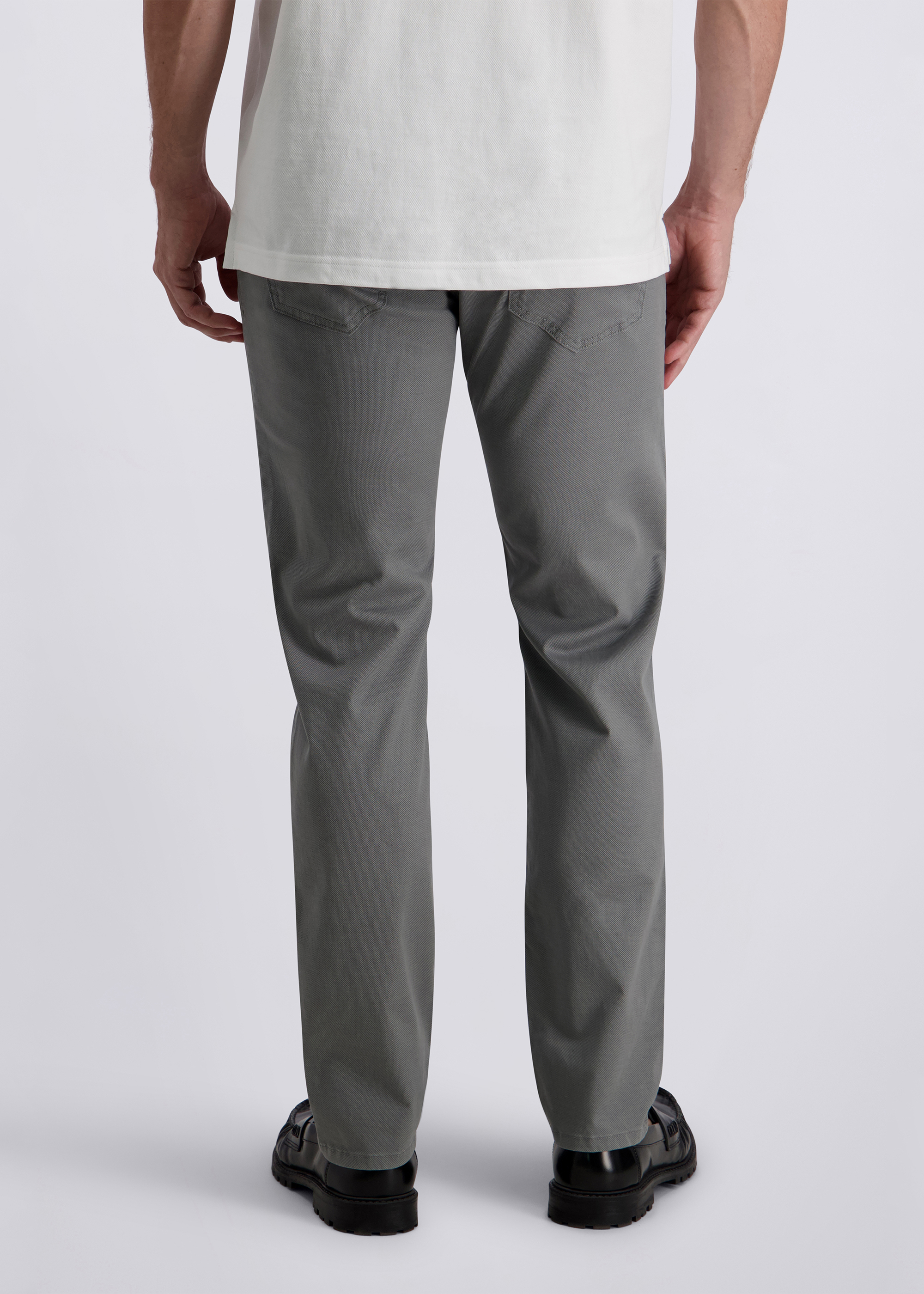 5-Pocket Hose Lyon in Tapered Fit, Sharkgray Detailansicht 1