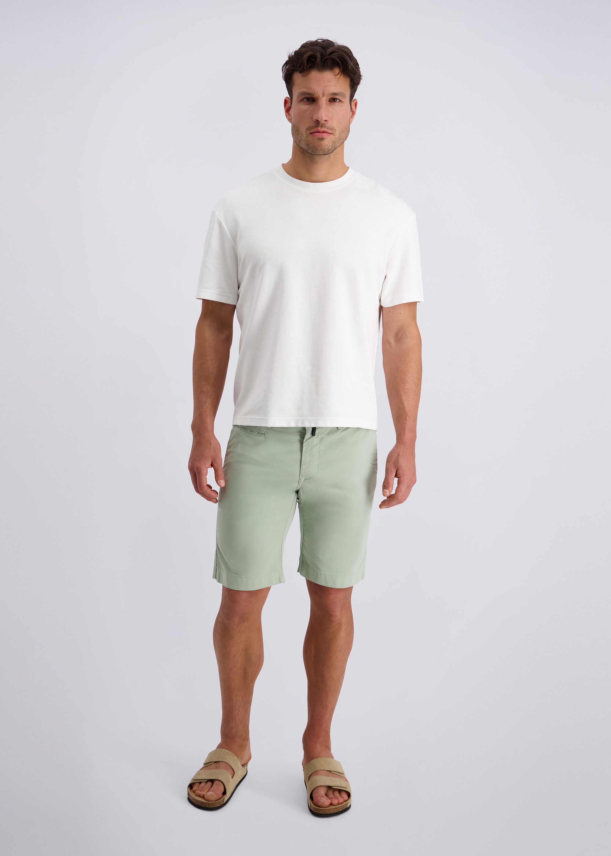 Strassbourg Shorts im Regular Fit, Desert Sage Rückansicht