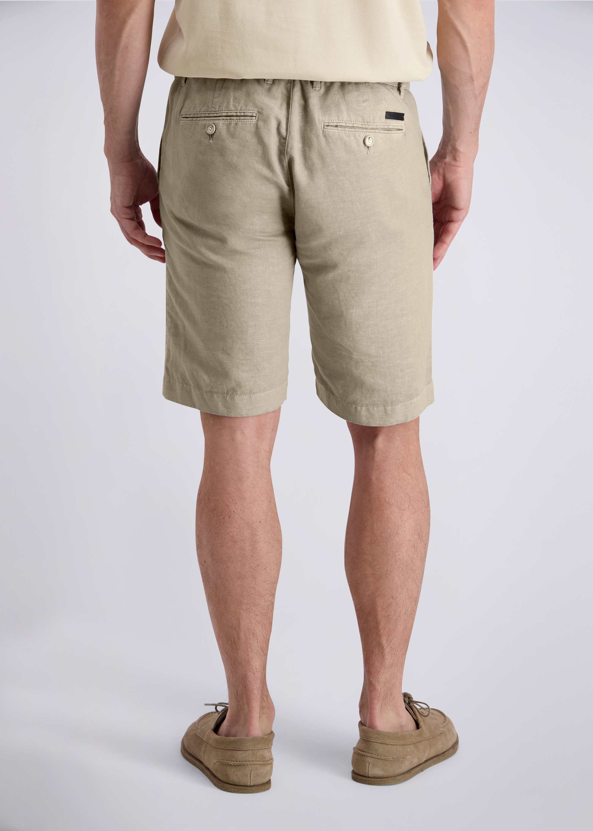 Chino Short im Regular Fit, Oyster Gray Detailansicht 1