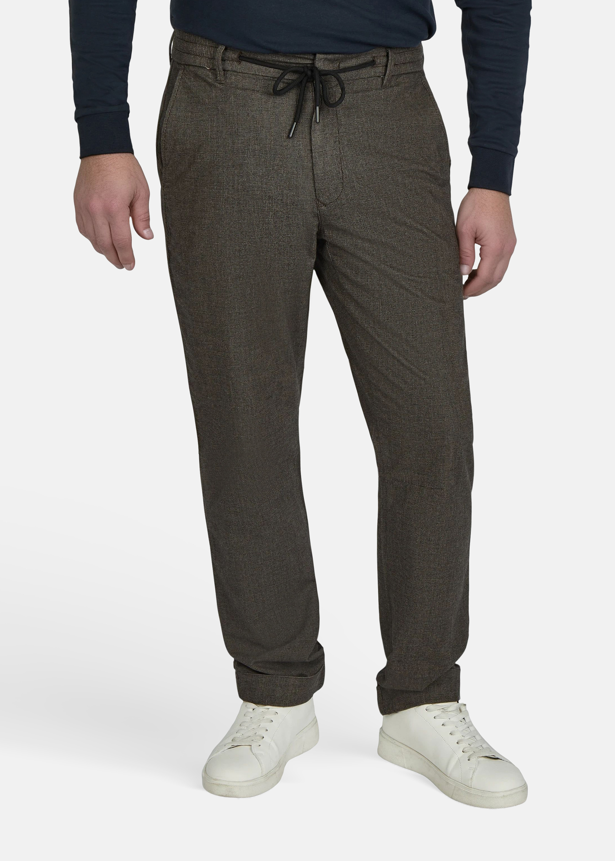 Raffinierte Straight Fit Chinos, Mulch Frontansicht