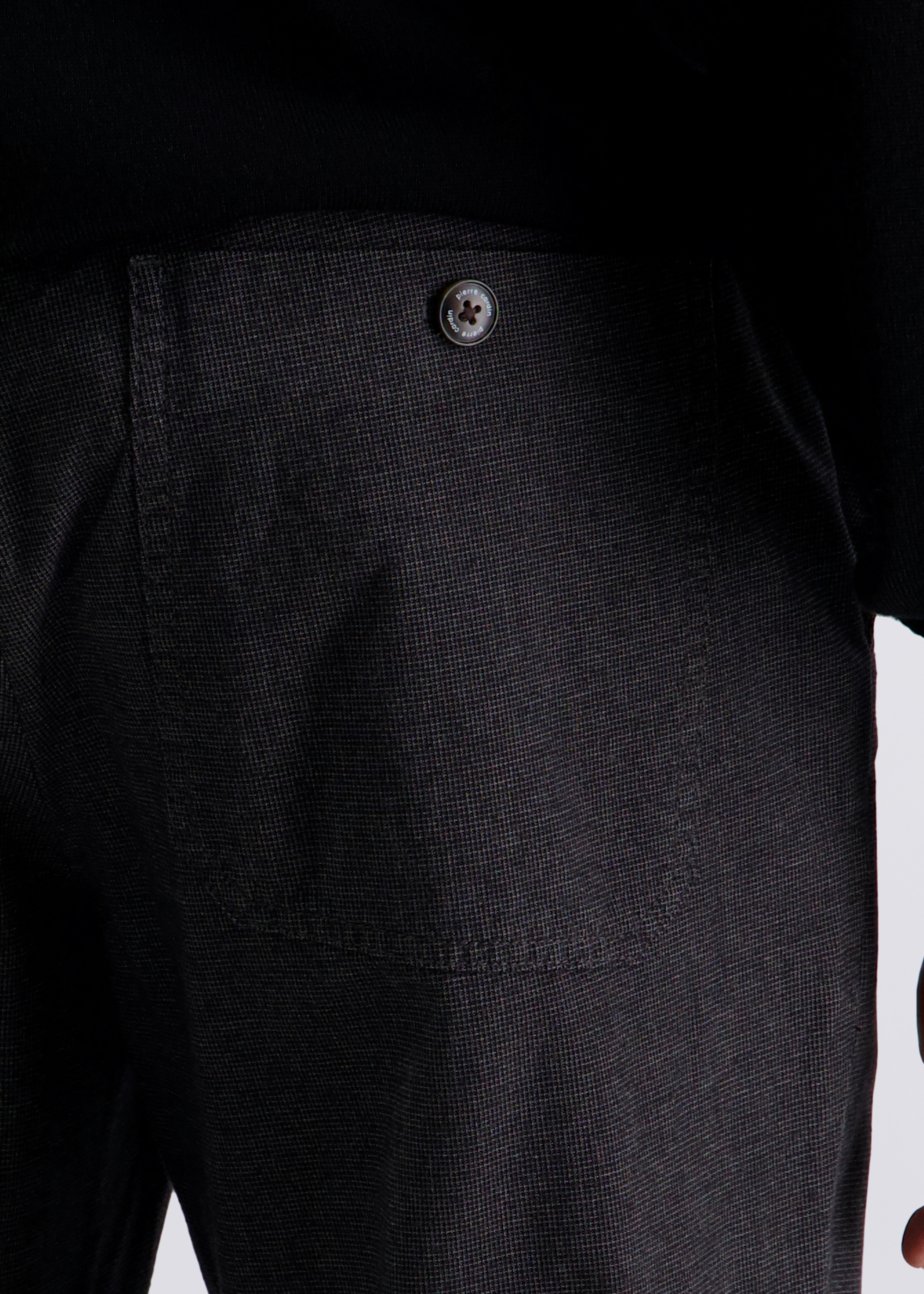 Raffinierte Straight Fit Chinos, Anthra Detailansicht 2