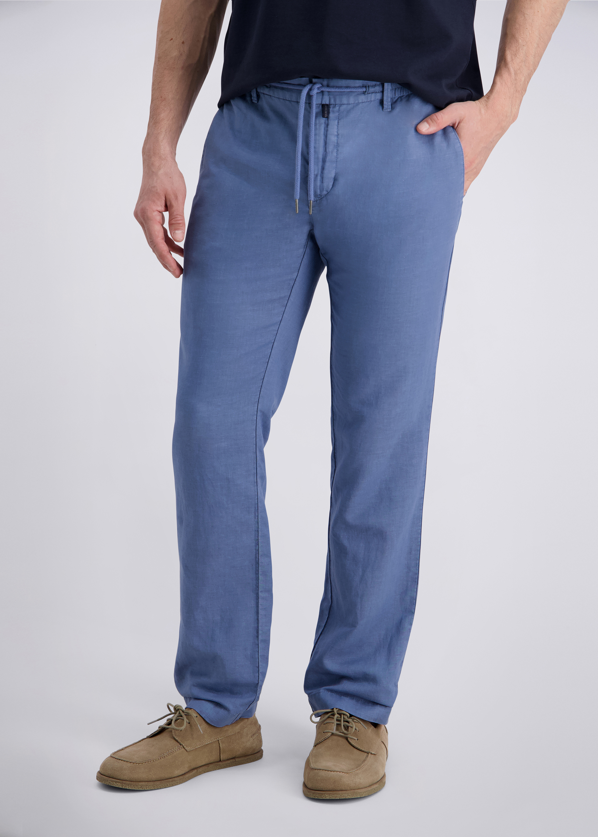 Chino im Regular Fit, Blue Heaven Frontansicht