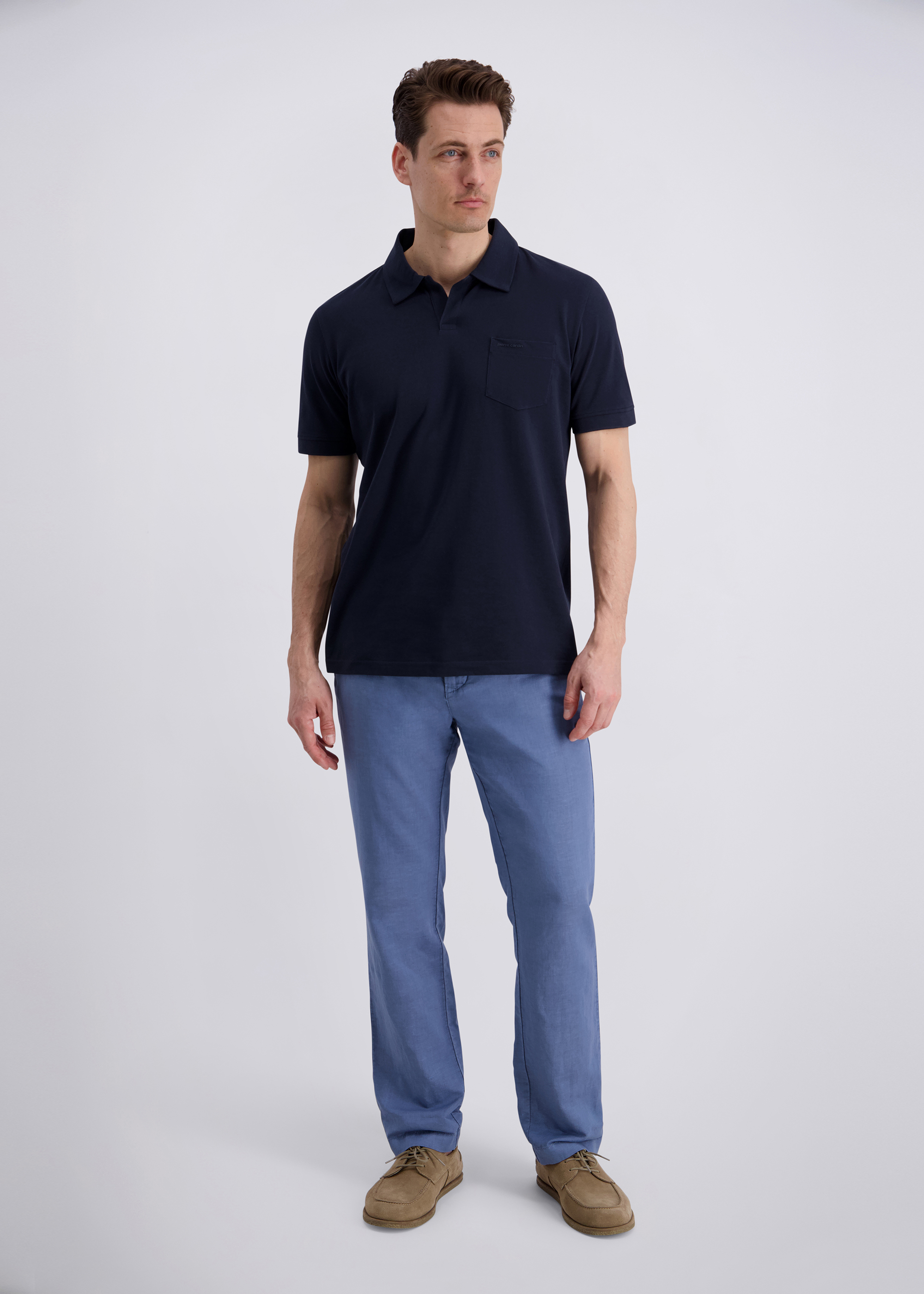Chino im Regular Fit, Blue Heaven Rückansicht