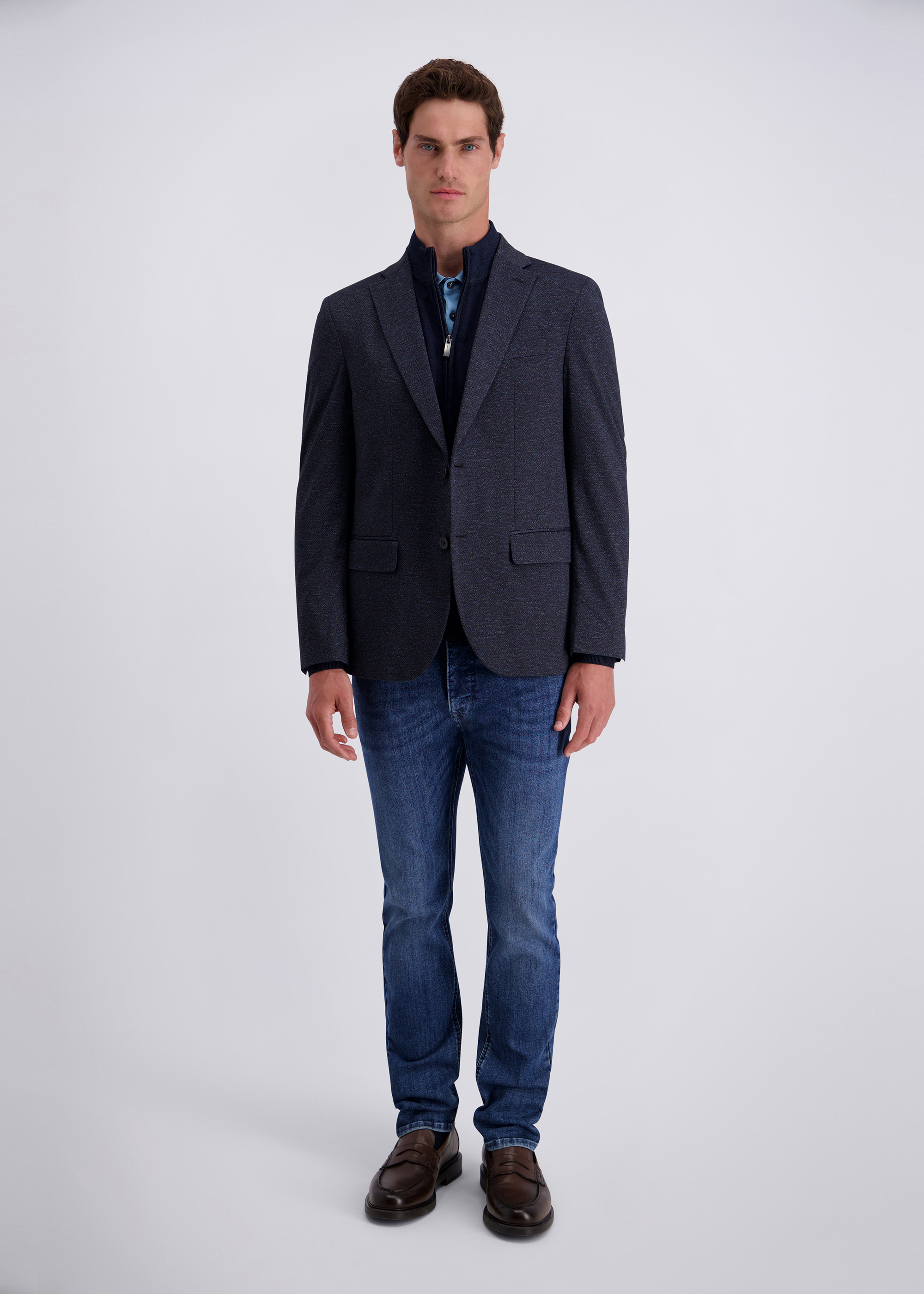 Refined Minimalist Business Blazer, Sargasso Sea Rückansicht