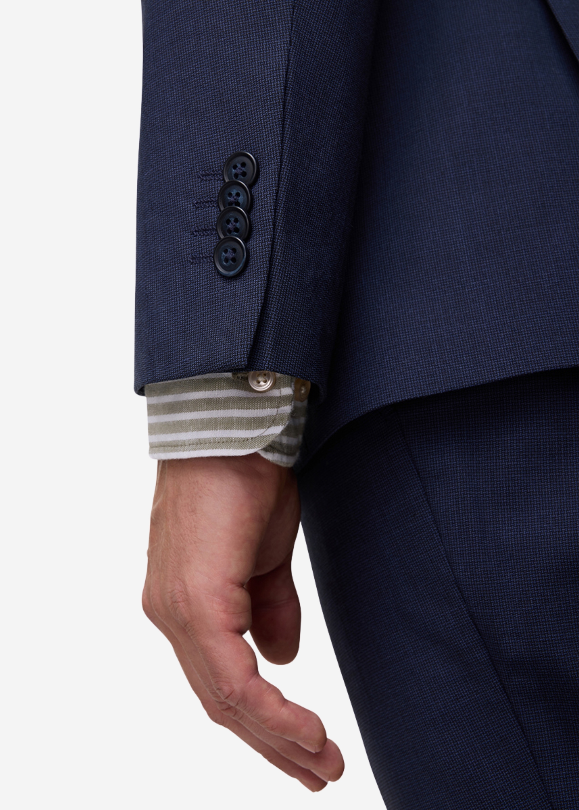 Grant Klassische Sakko Modern Fit, Marine Rückansicht