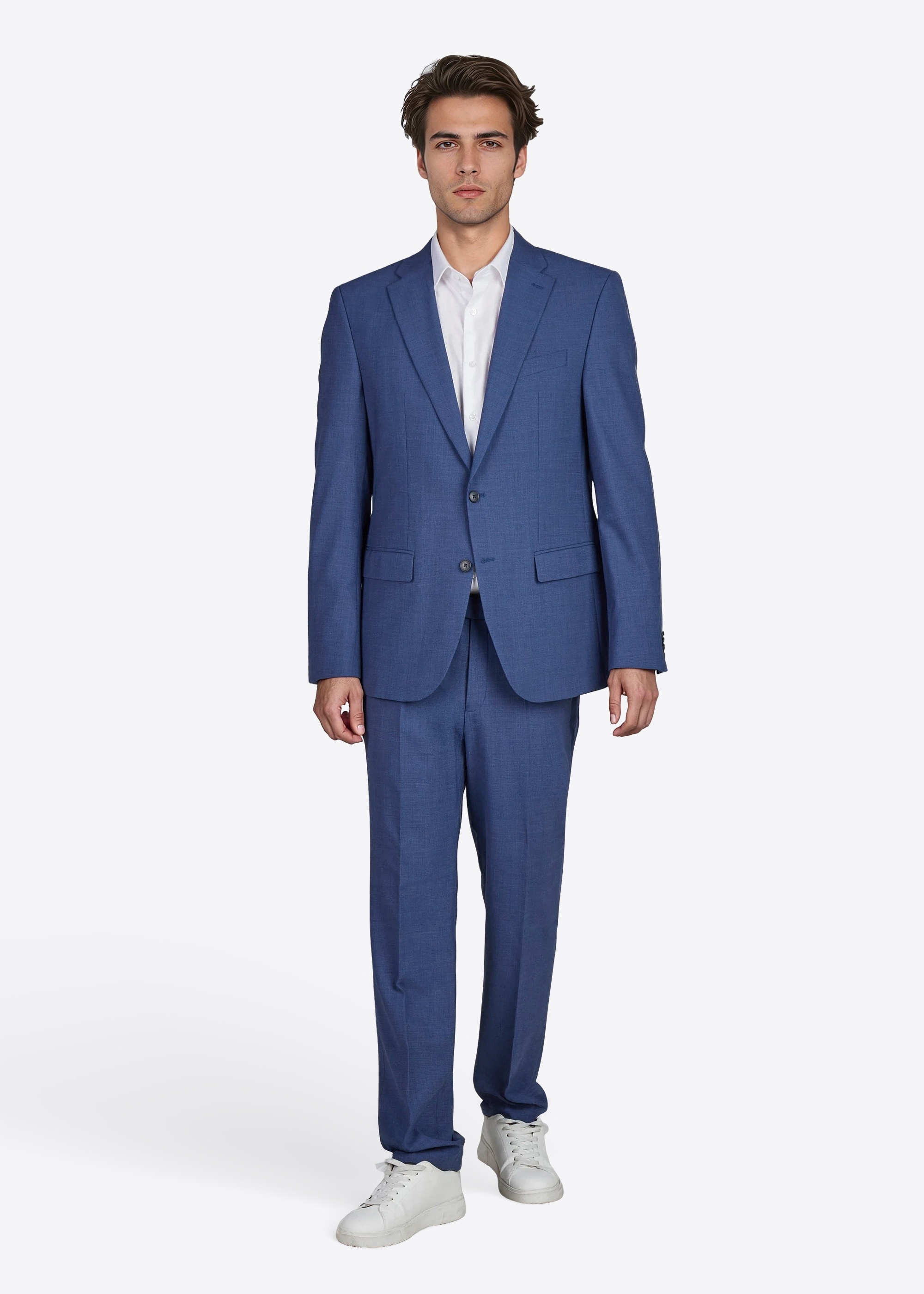 Grant Klassische Sakko Modern Fit, Blau Detailansicht 2