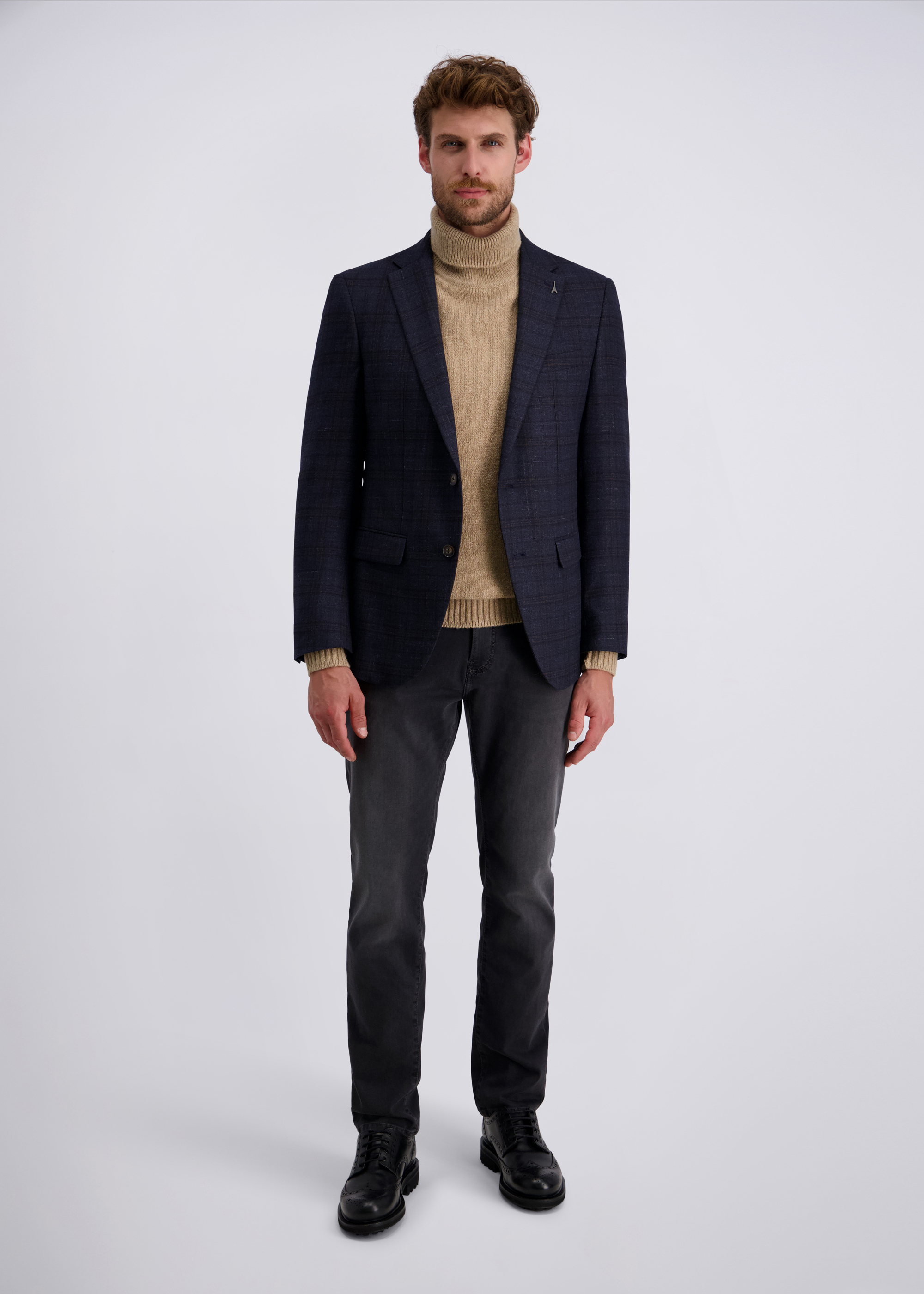 Grant Klassisches Sakko Modern Fit, Salute Rückansicht