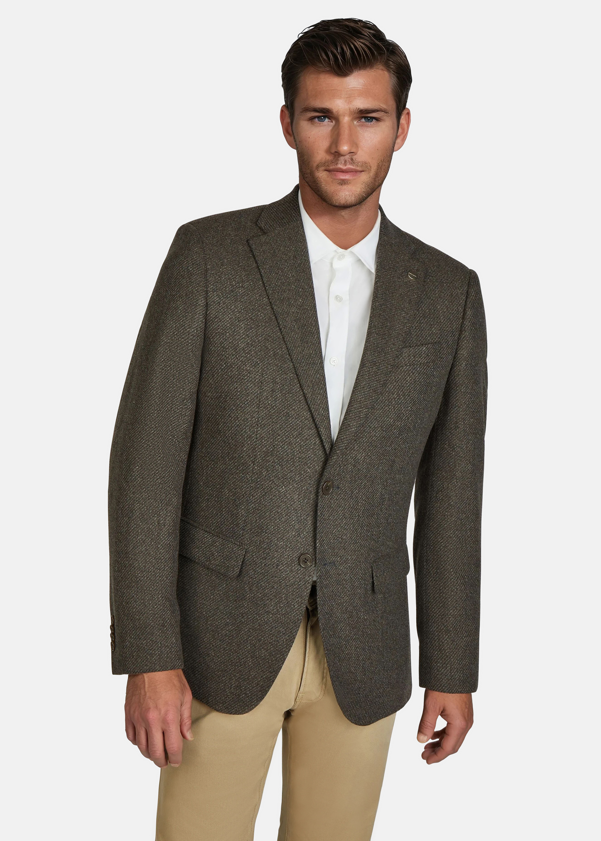 Grant Sakko aus Woll-Mix, Mulch Frontansicht