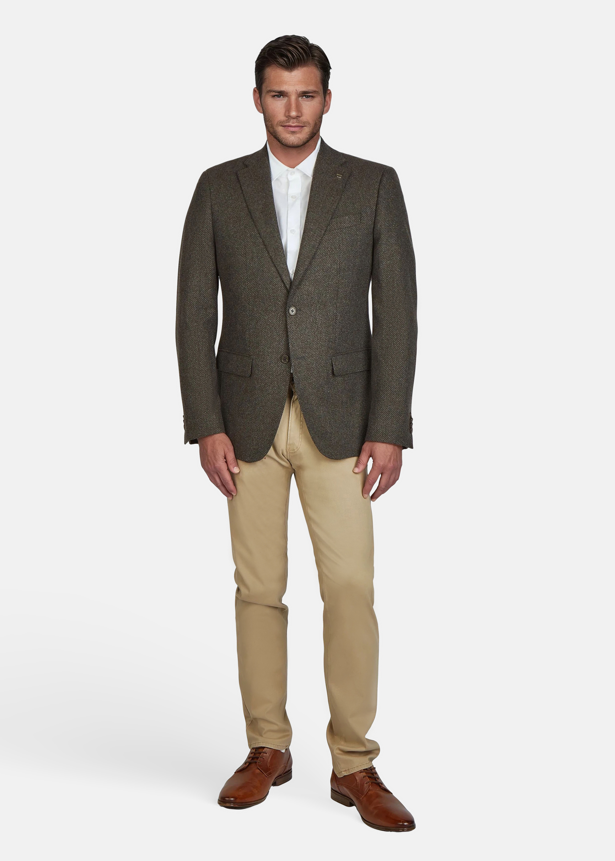 Grant Sakko aus Woll-Mix, Mulch Rückansicht