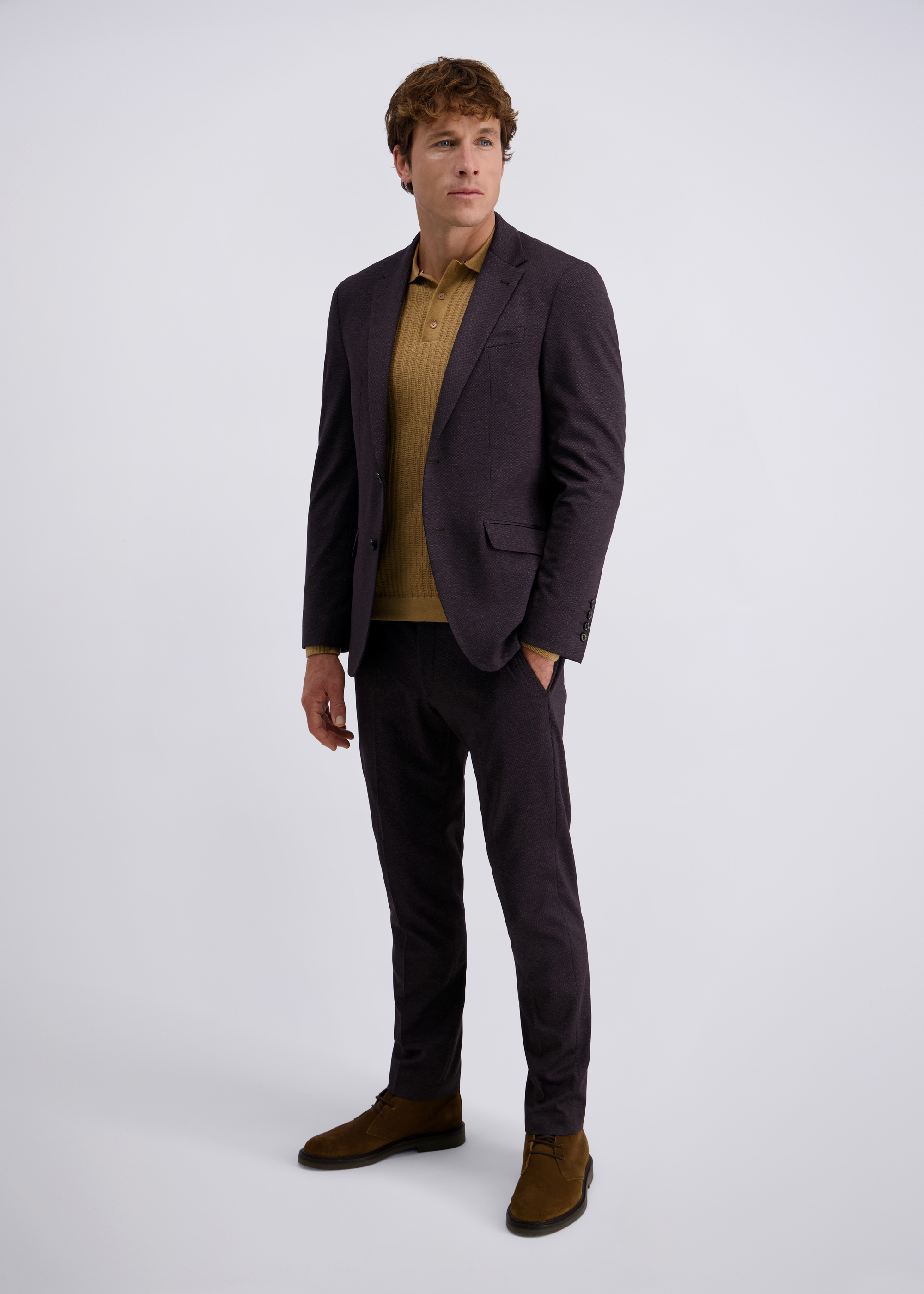 Lucas Sakko mit Knöpfen Modern Fit, Winetasting Rückansicht