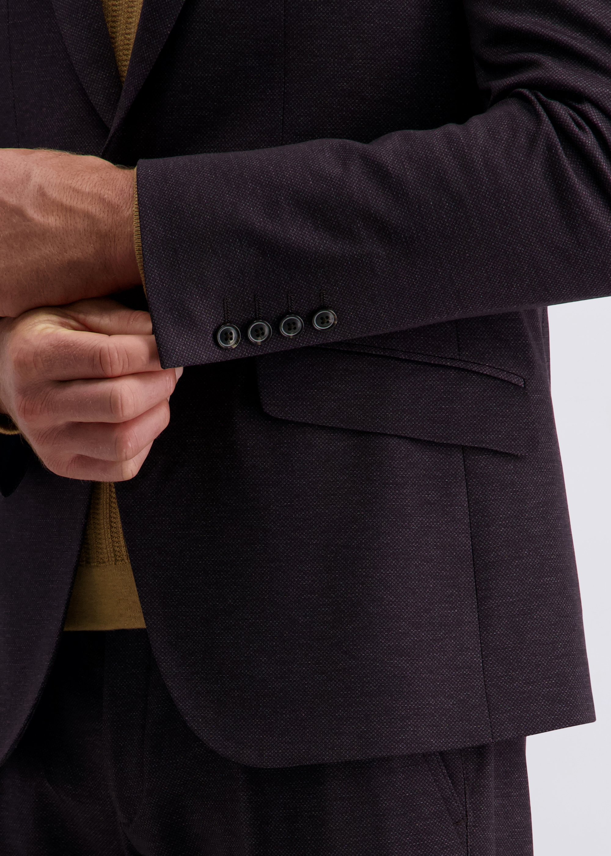 Lucas Sakko mit Knöpfen Modern Fit, Winetasting Detailansicht 2