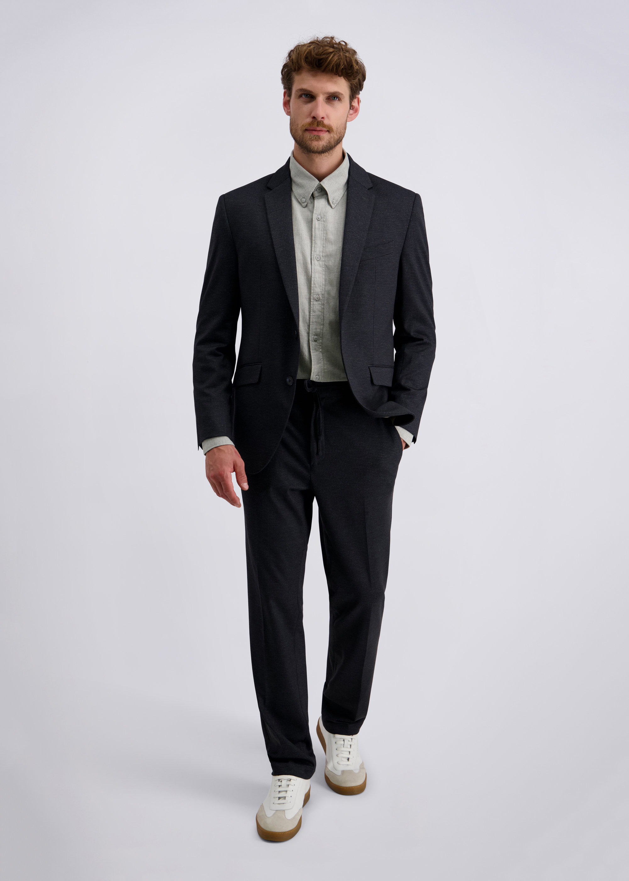 Lucas Jersey-Sakko Modern Fit, Salute Rückansicht