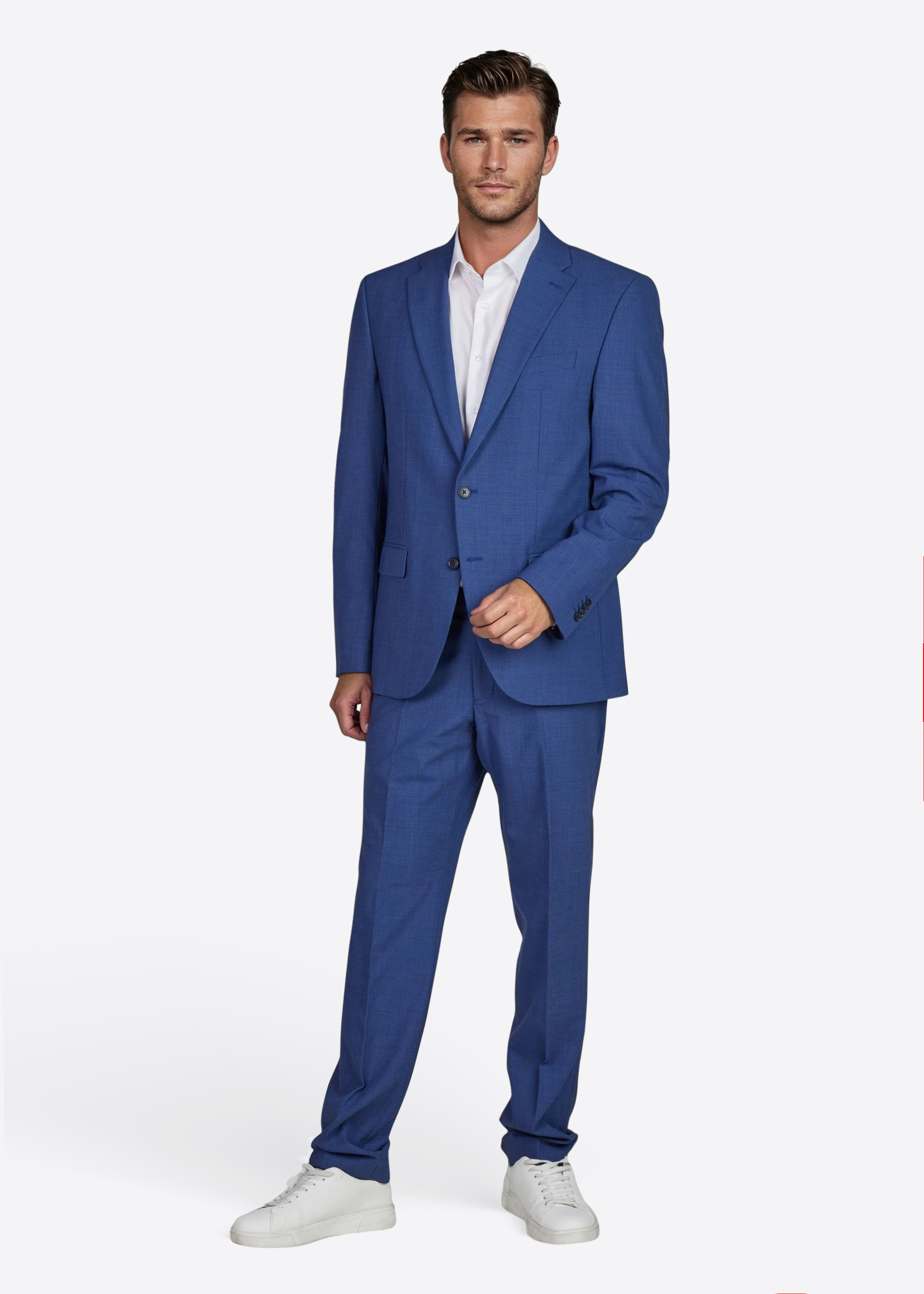 Grant Anzugsakko Regular Fit, Blau Rückansicht