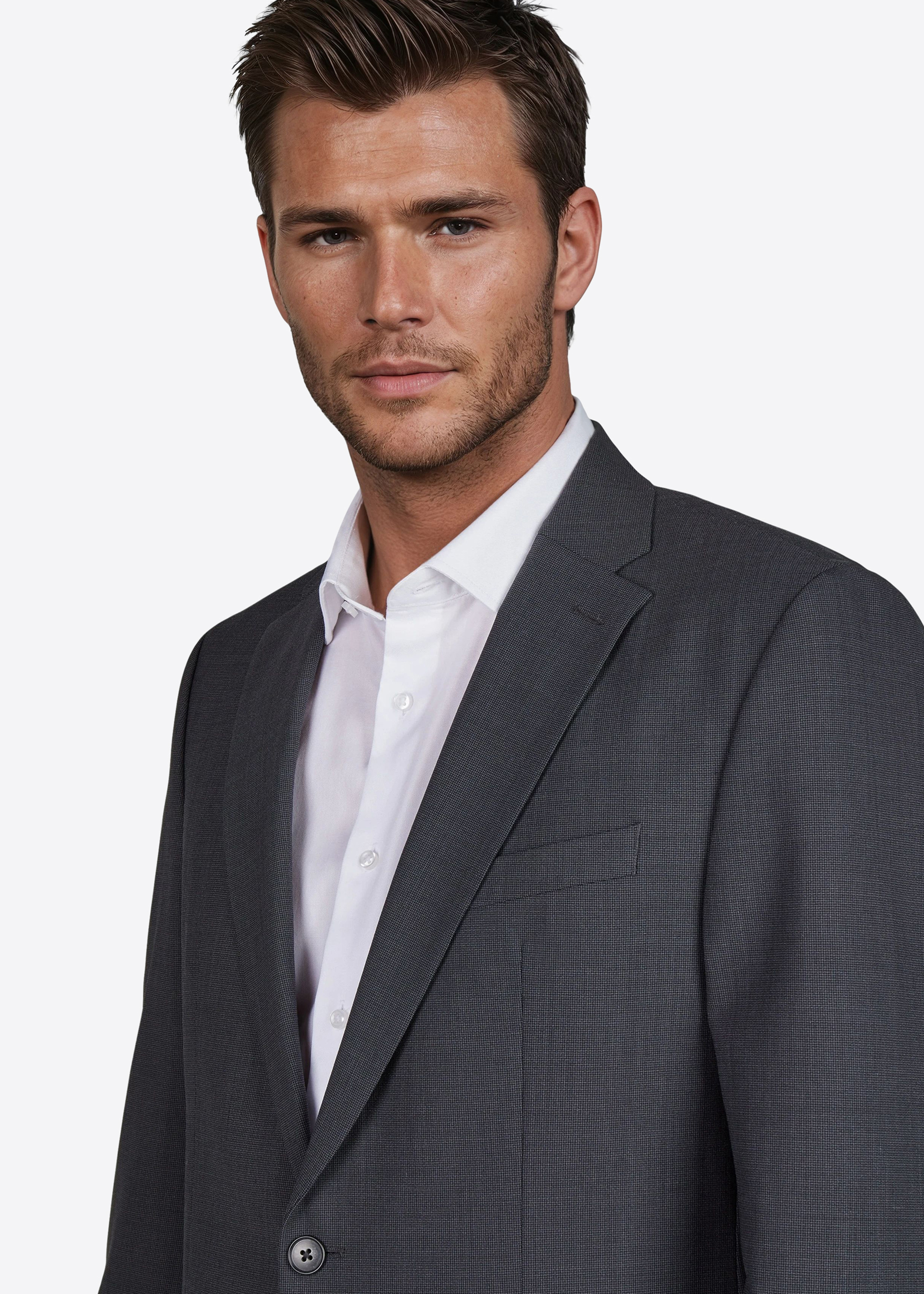 Grant Anzugsakko Regular Fit, Anthra Detailansicht 2