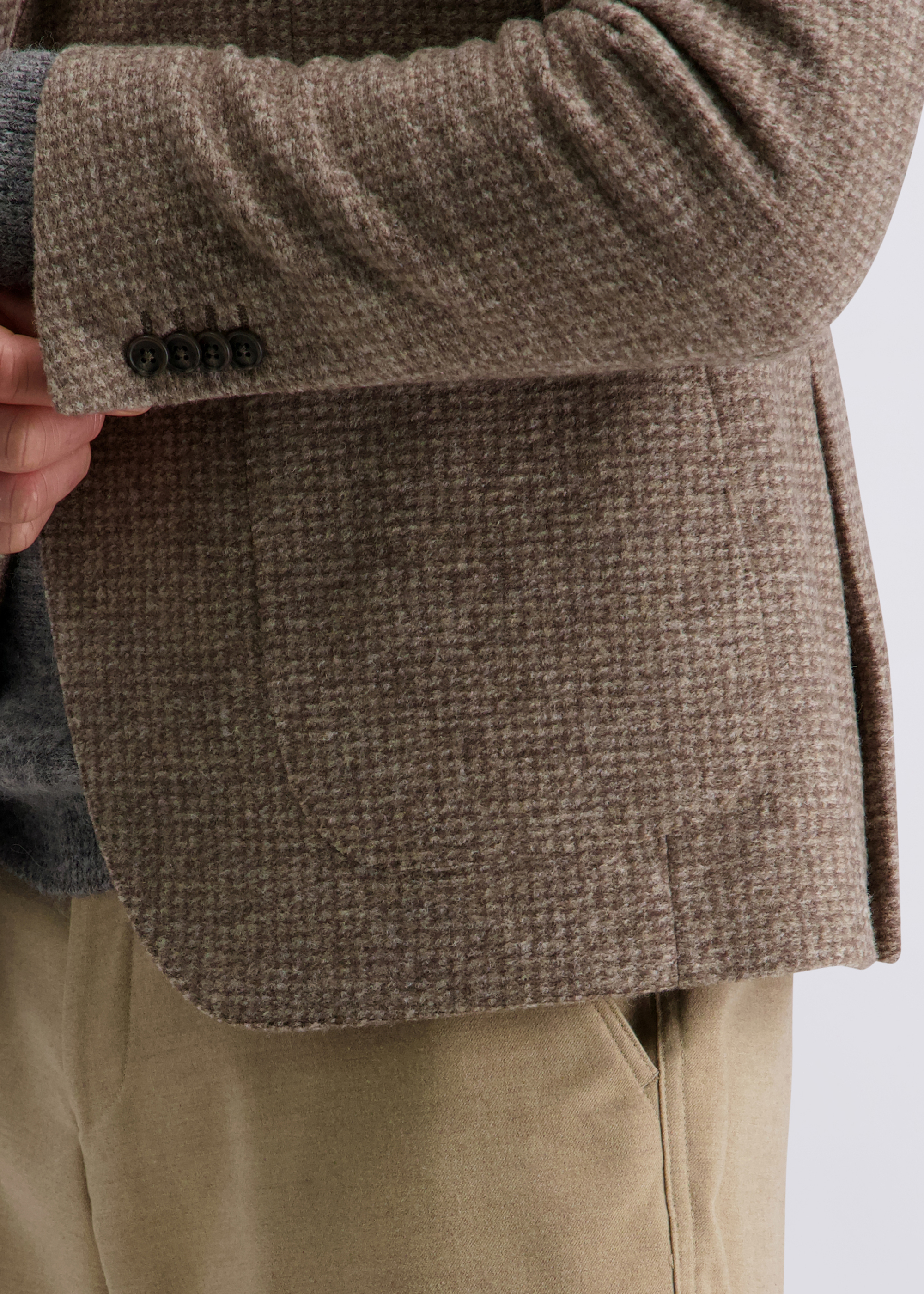 Michel Elegant Lapel Collar Jacket Regular Fit, Lark Detailansicht 2