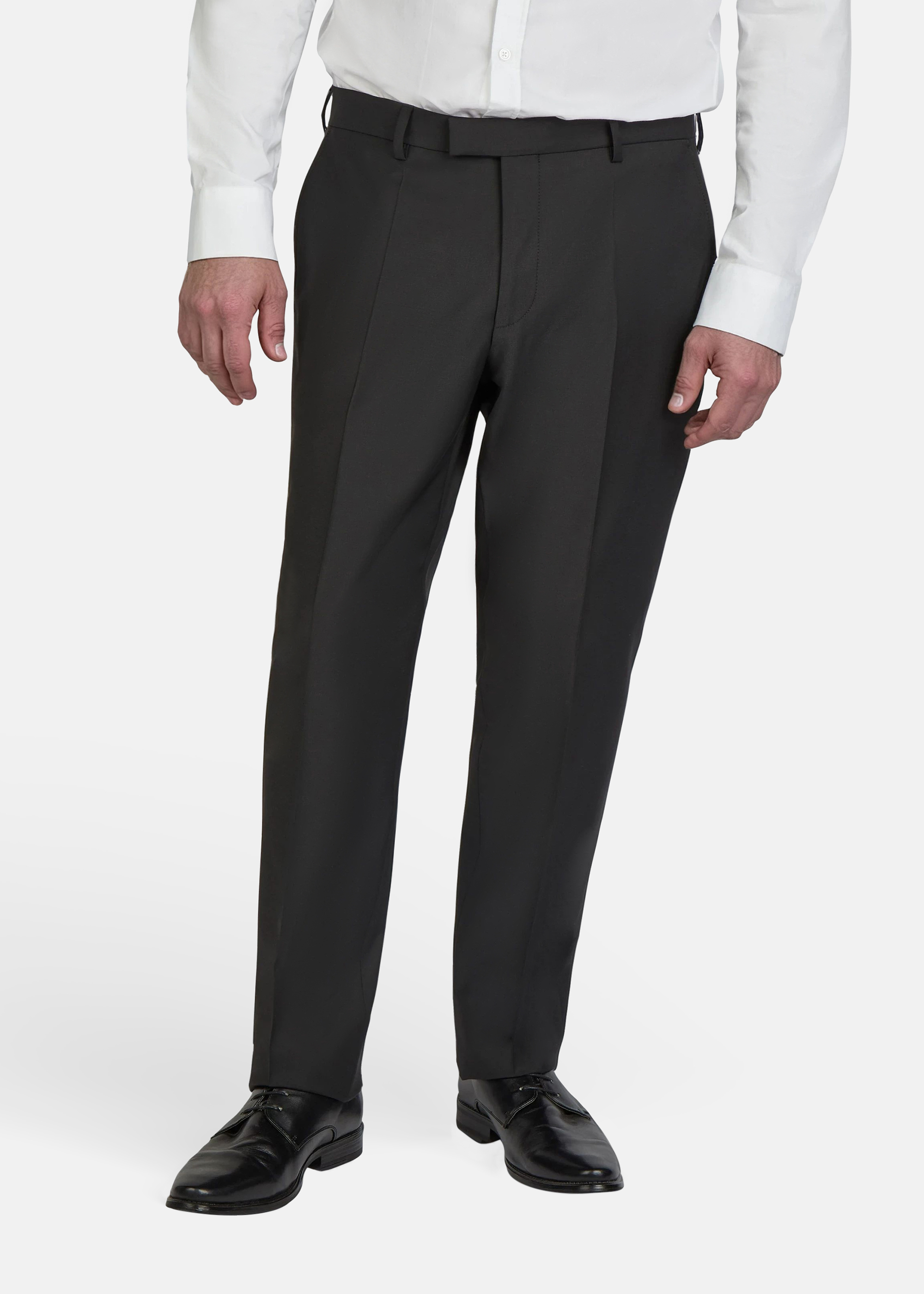 Ryan Klassische Anzughose, Schwarz Frontansicht