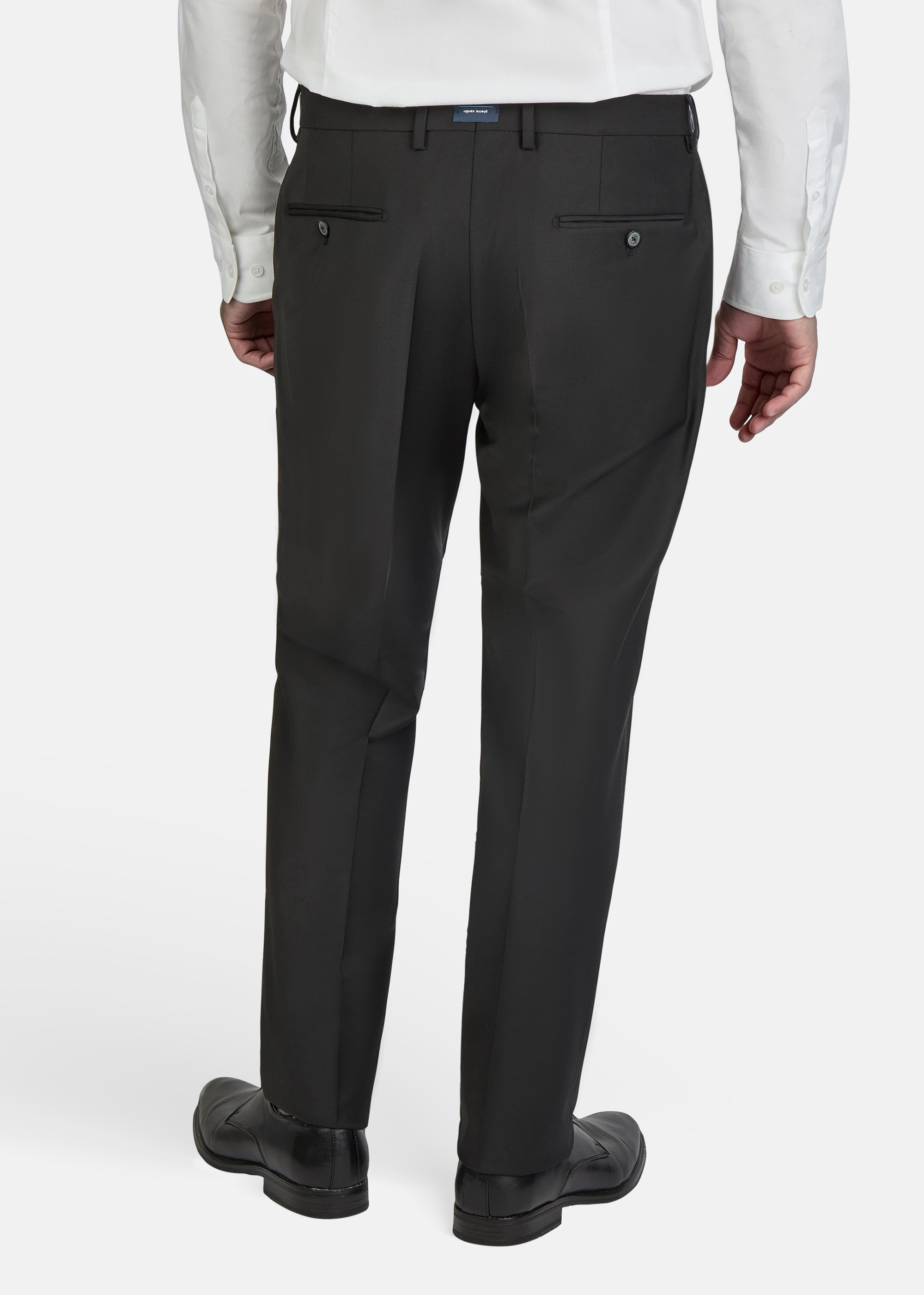 Ryan Klassische Anzughose, Schwarz Detailansicht 1