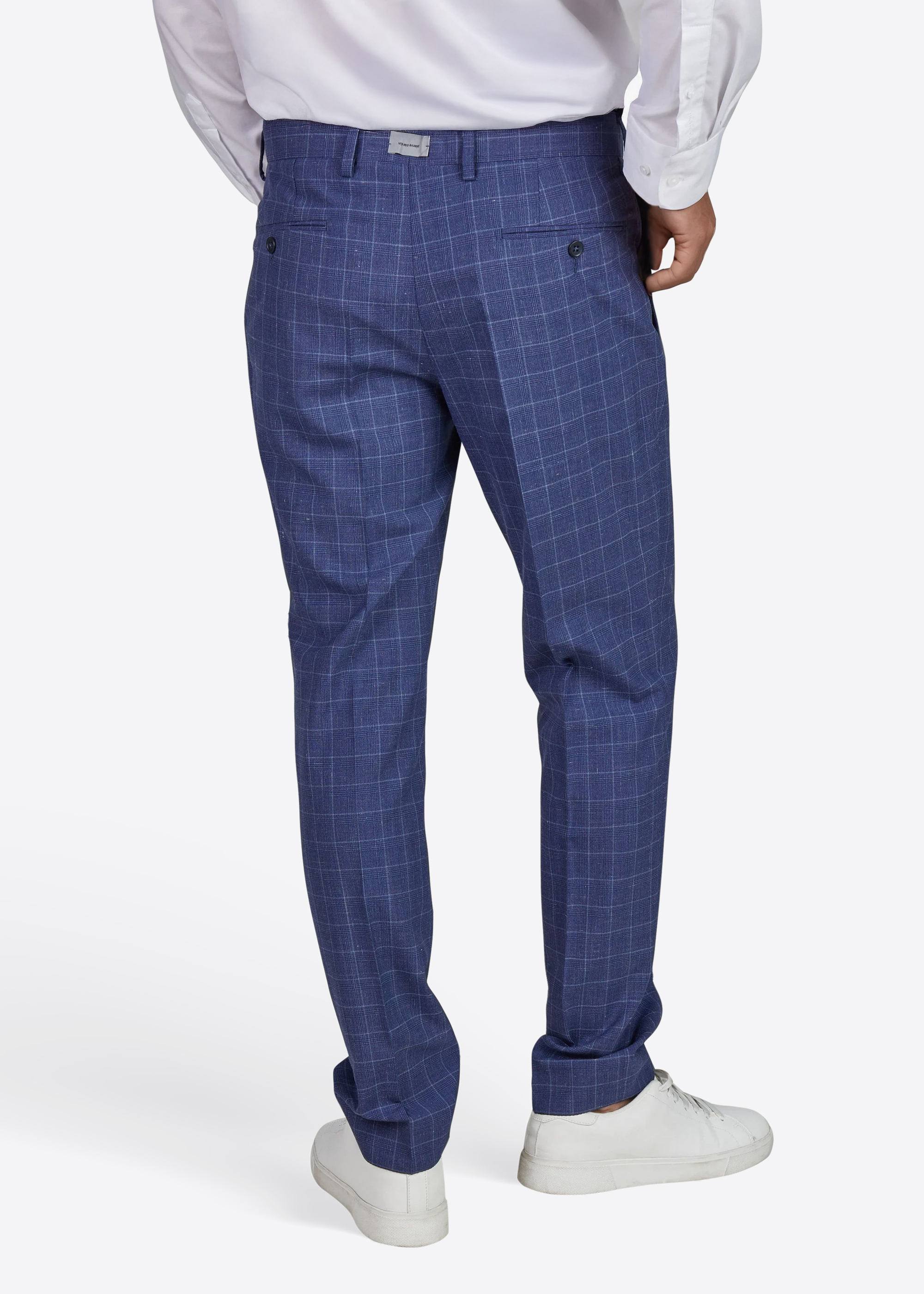 Hose Ryan mit Bügelfalte, Navy Peony Detailansicht 1