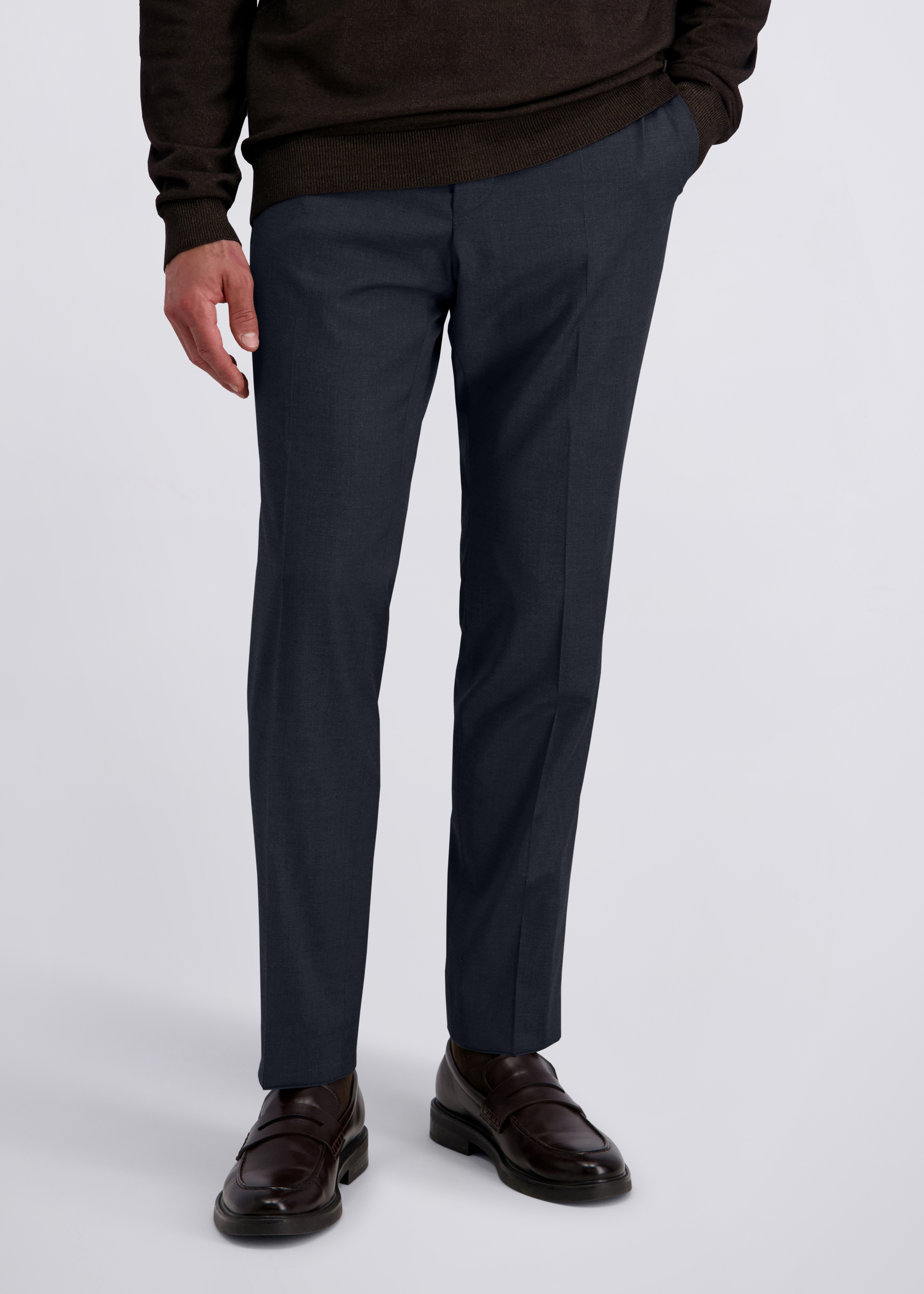 Ryan Elegante Modern-Fit-Hose, Salute Frontansicht