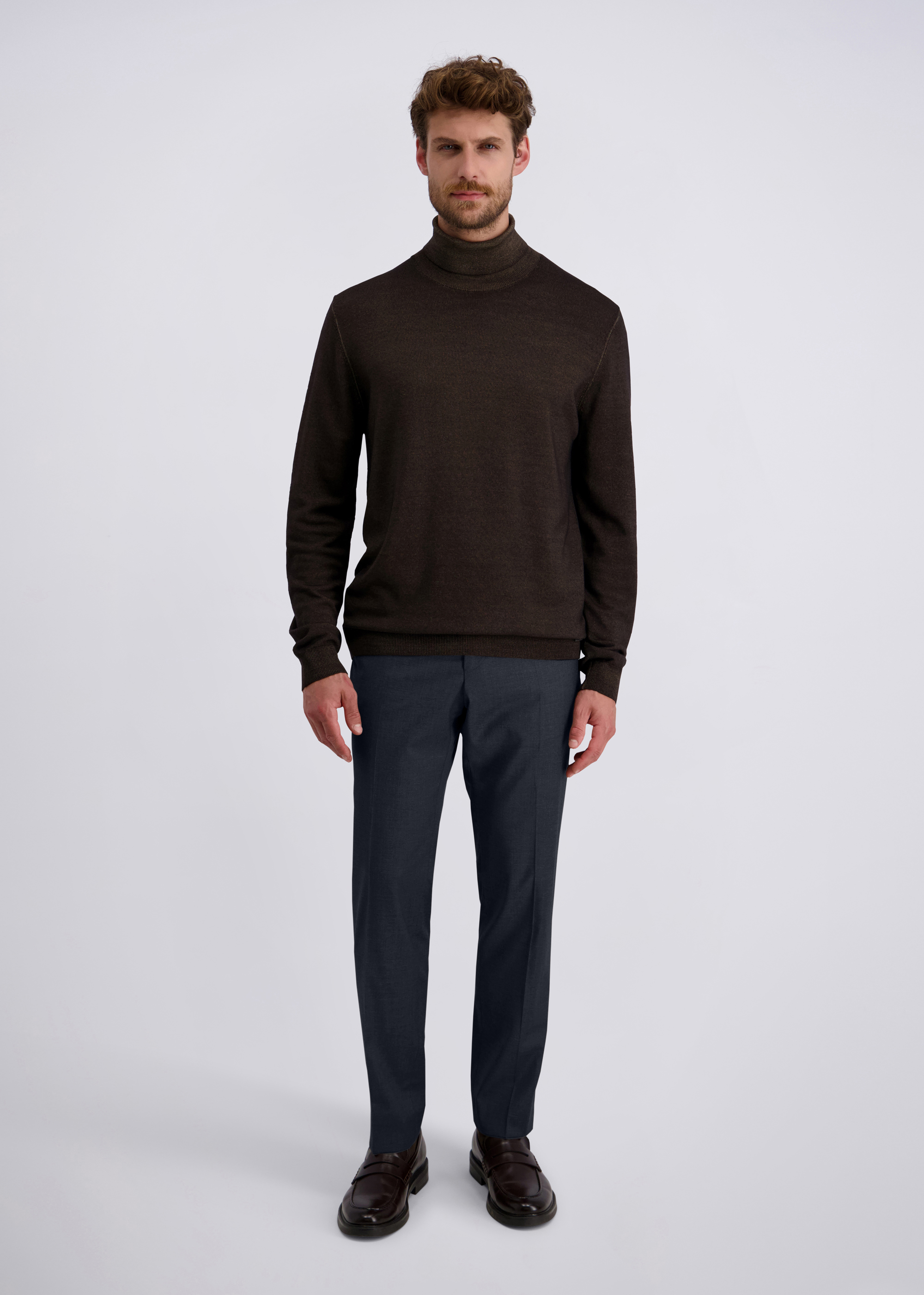 Ryan Elegante Modern-Fit-Hose, Salute Rückansicht