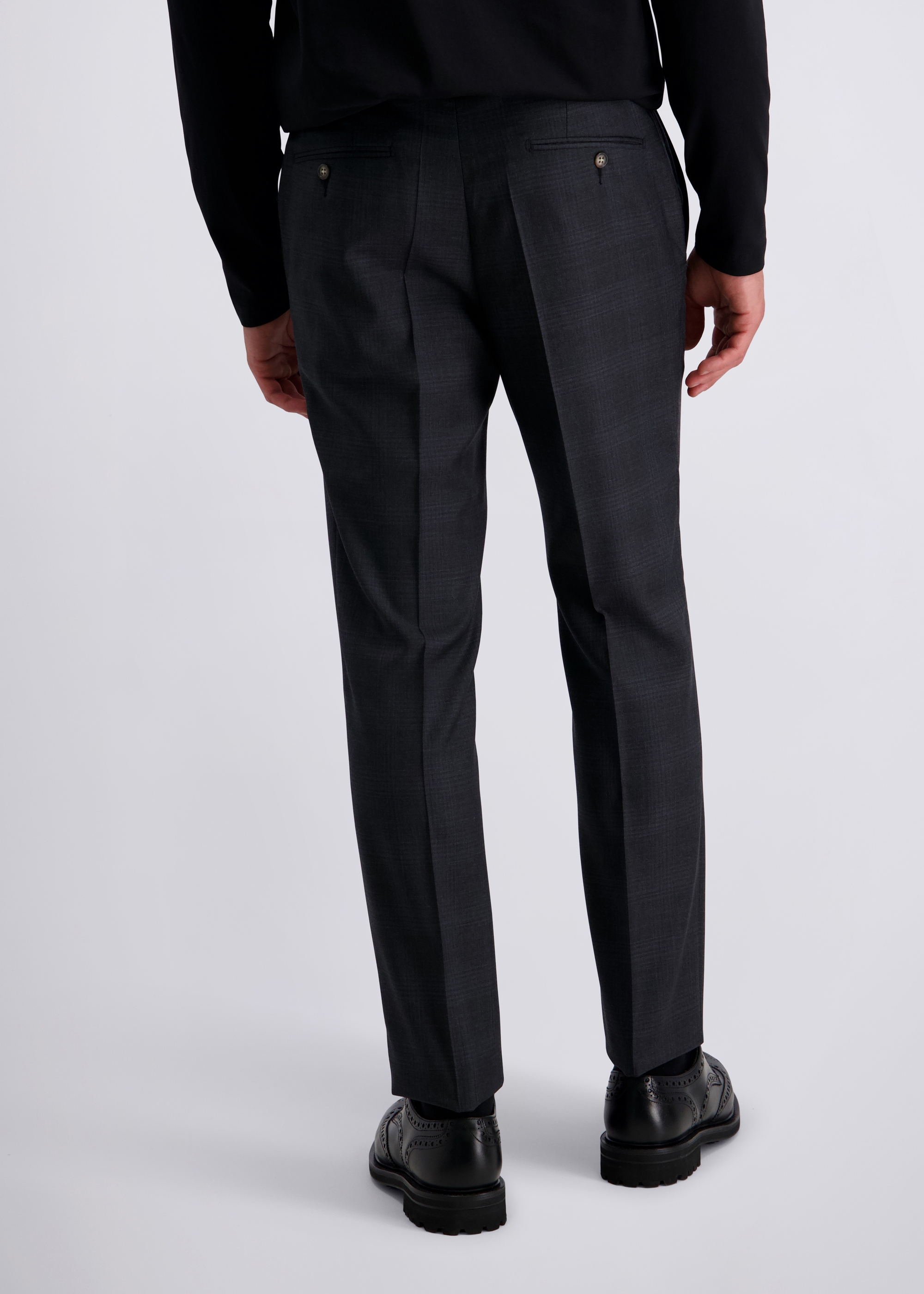 Ryan Elegante Anzughose reiner Schurwolle, Anthra Detailansicht 1