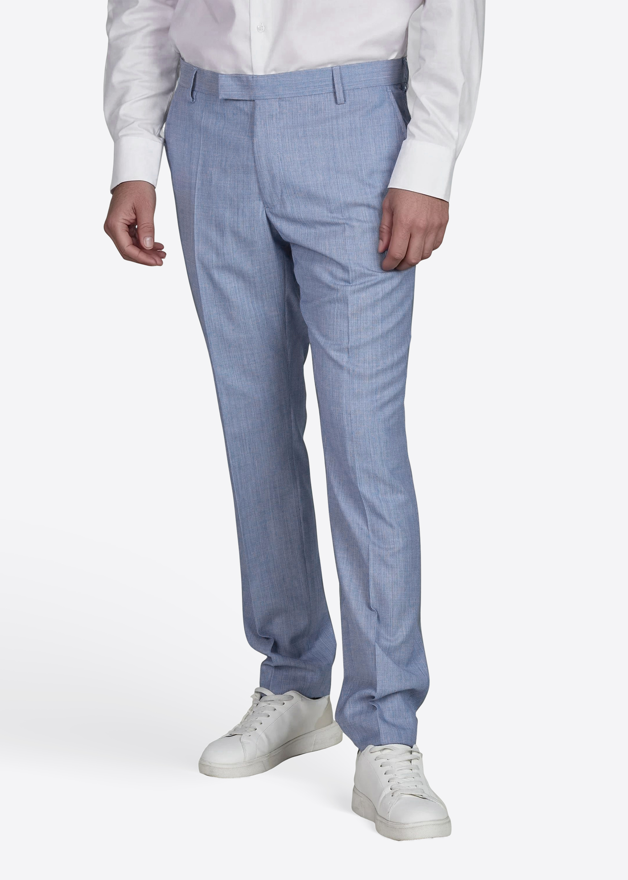 Hose Ray mit schmalem Beinverlauf, Blue bell Frontansicht